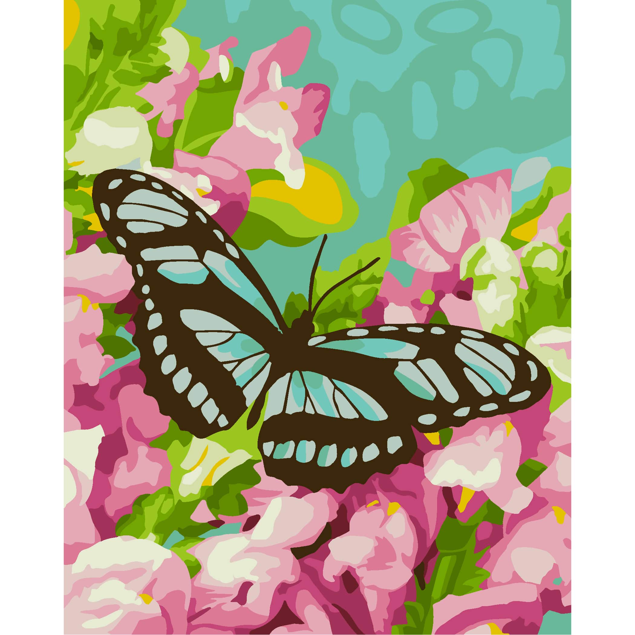 Butterfly &#x26; Snapdragons Paint-by-Number Kit by Artist&#x27;s Loft&#x2122;