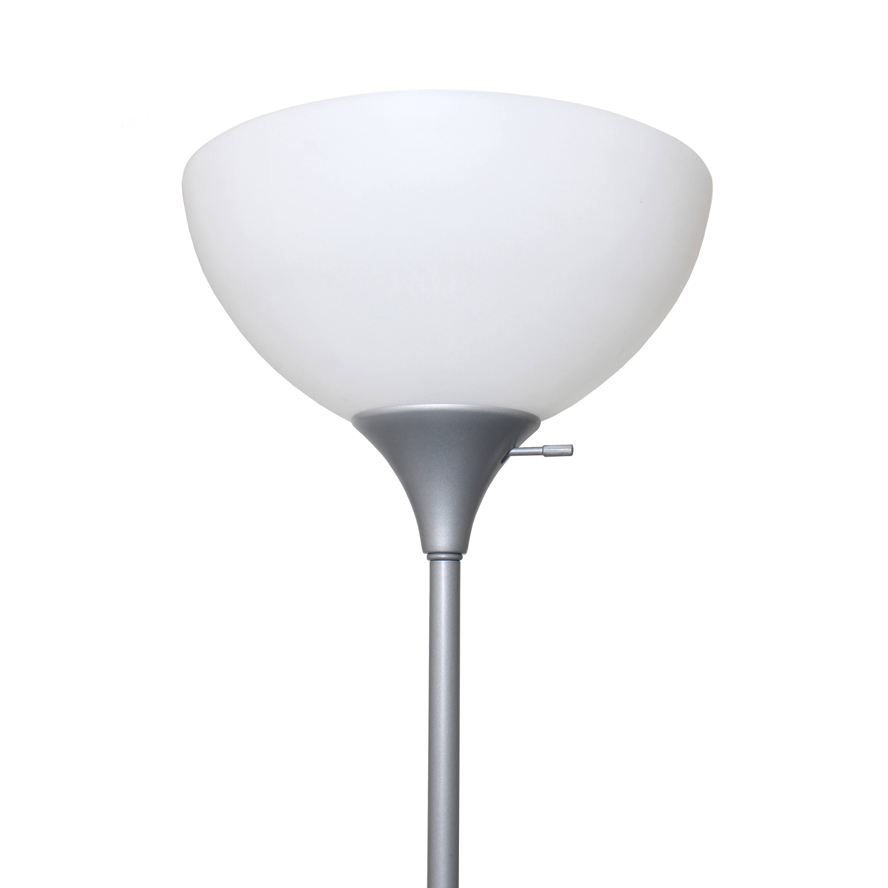 Simple Designs 71.5&#x22; Floor Lamp with Reading Light