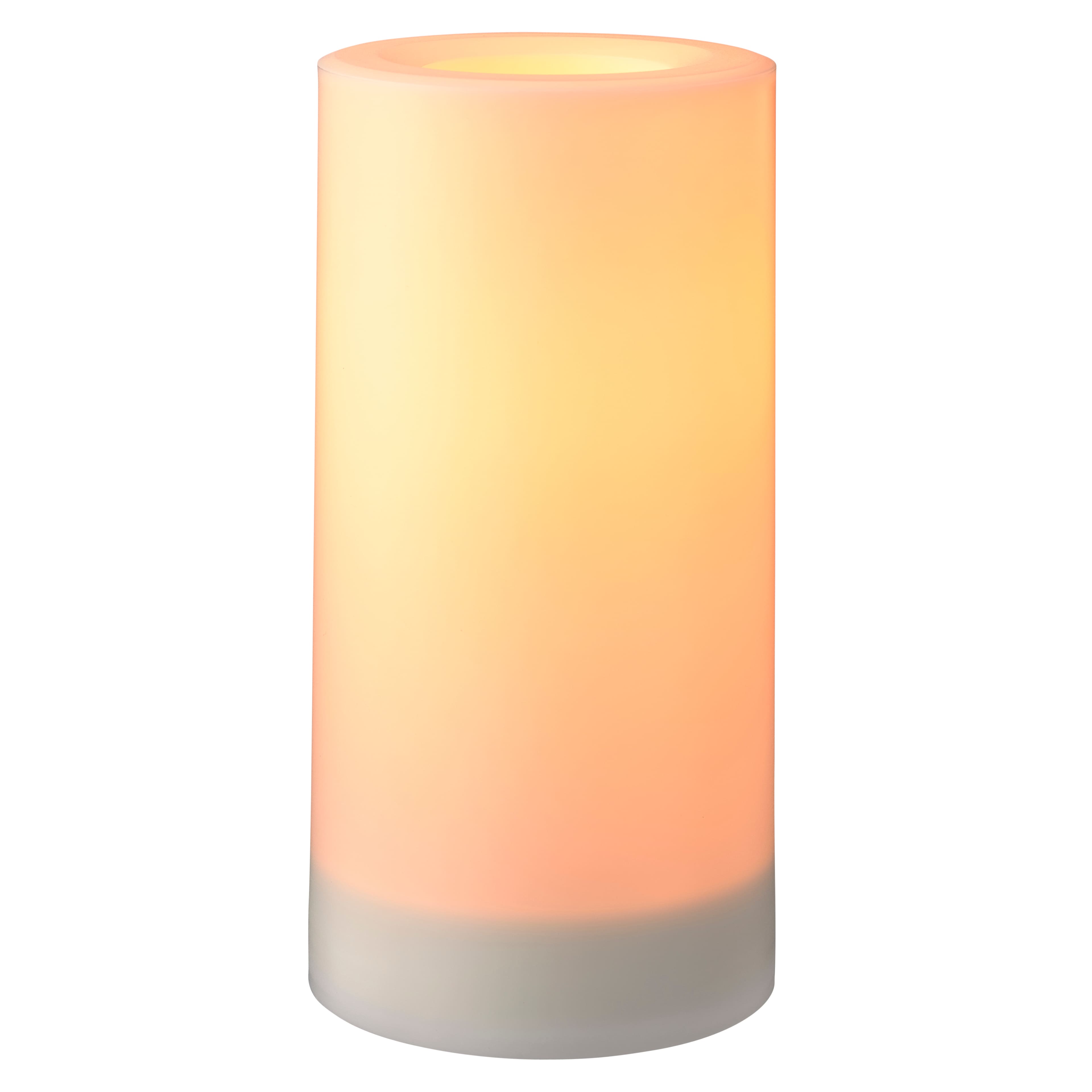 12 Pack: 3" x 6" White LED Outdoor Pillar Candle by Ashland®