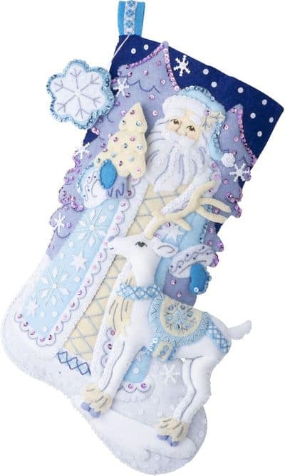 Bucilla Artic Santa Felt Stocking Kit