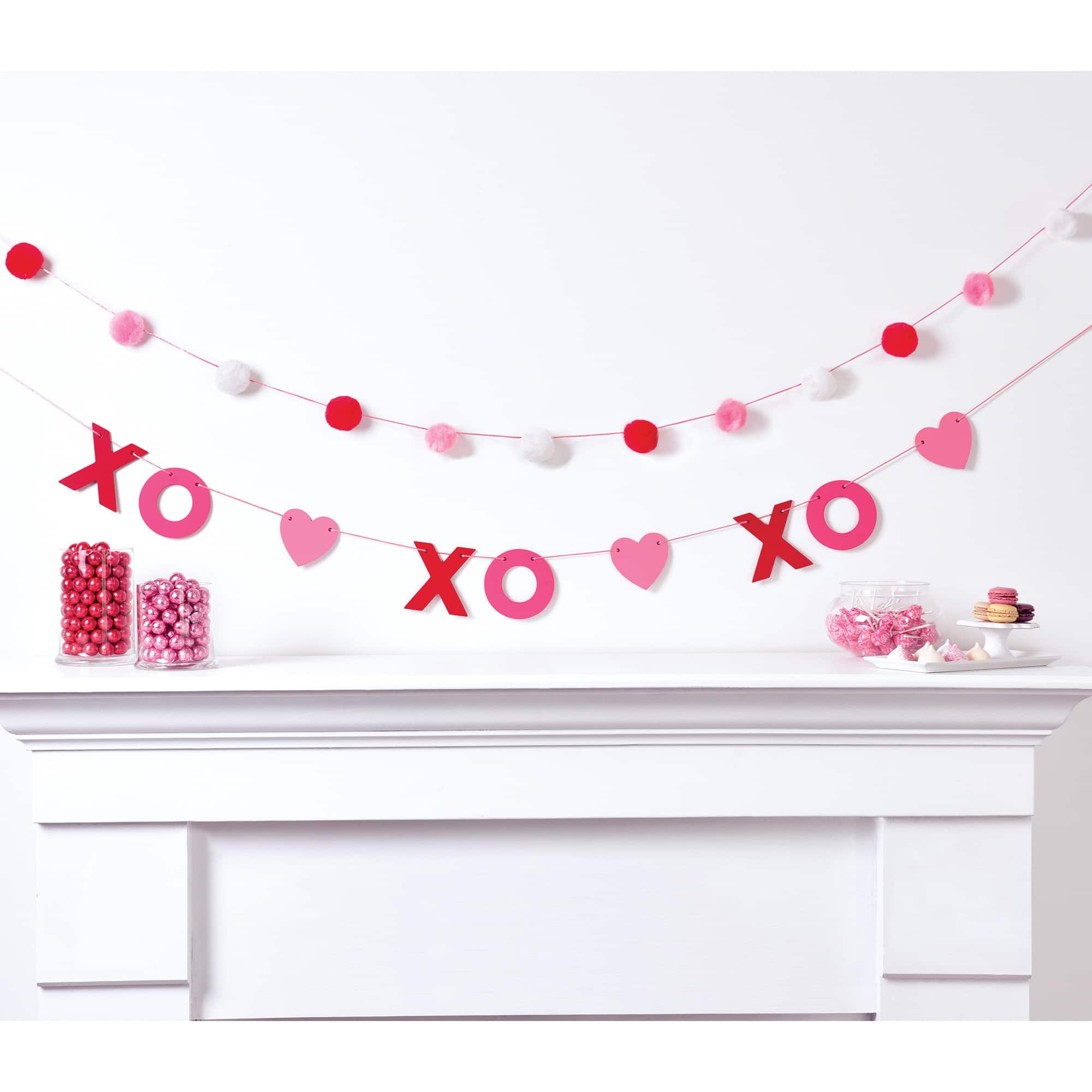 6ft. XOXO Valentine&#x27;s Day MDF &#x26; Plastic Banner Set