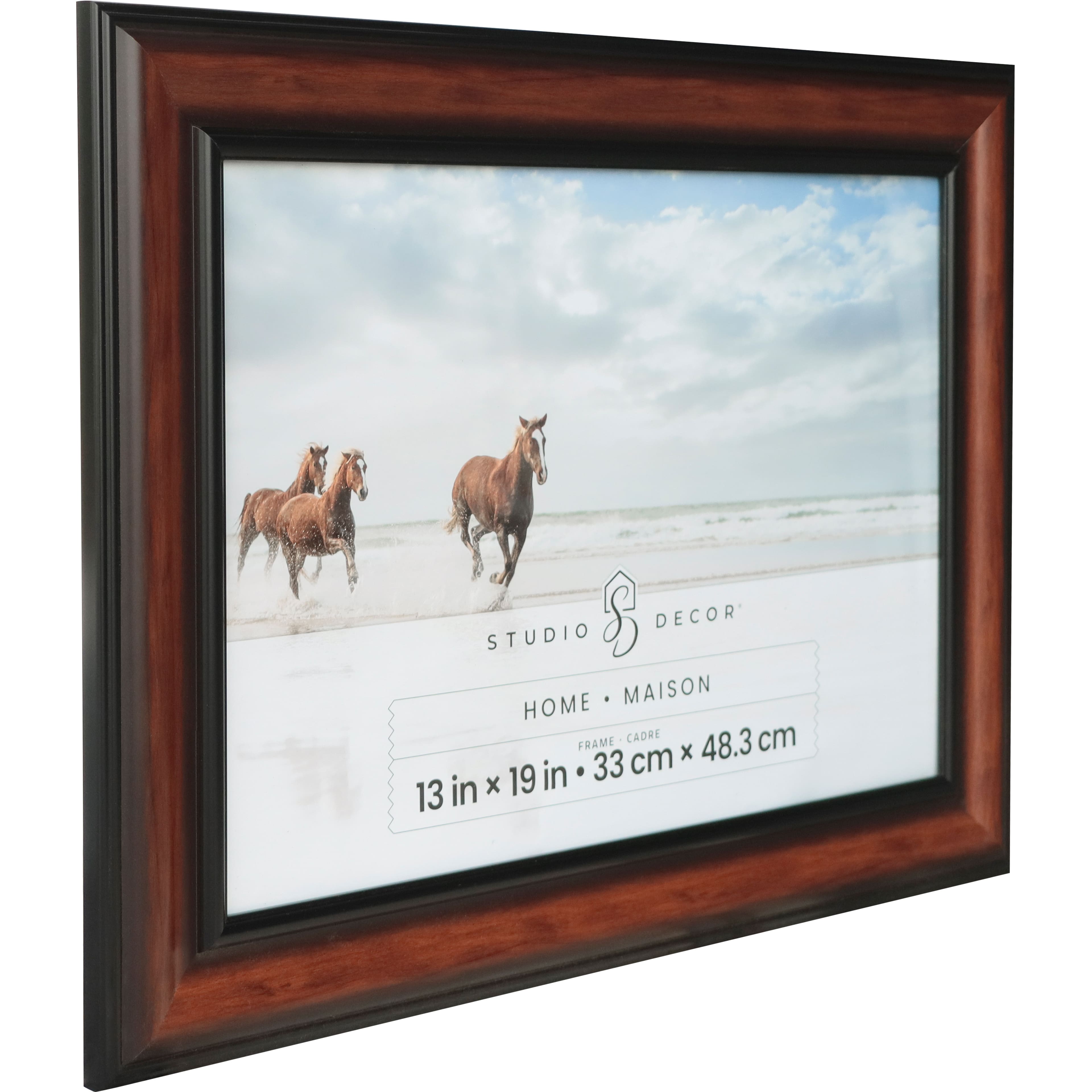 6 Pack: Home Brown & Black Wood Grain Frame by Studio Décor®
