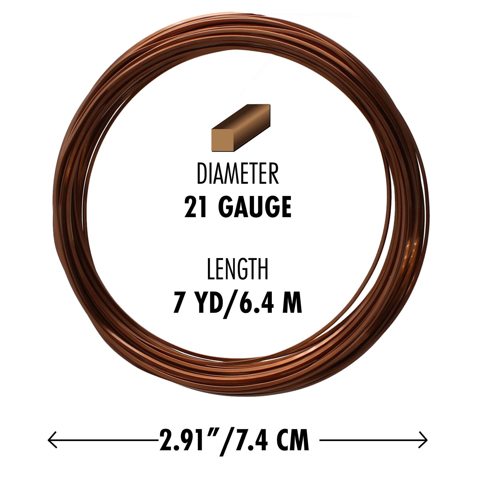 The Beadsmith® Wire Elements™ 21 Gauge Tarnish Resistant Medium Temper Square Wire, 7yd.