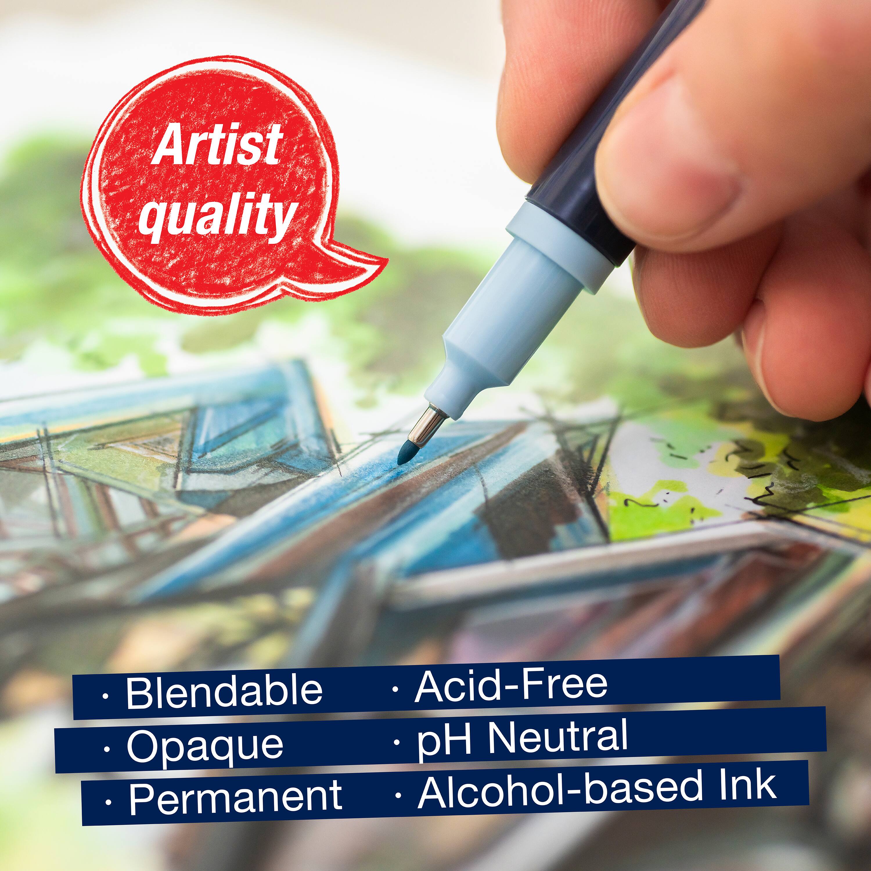 Faber-Castell® Goldfaber 24 Color Dual Tip Sketch Markers