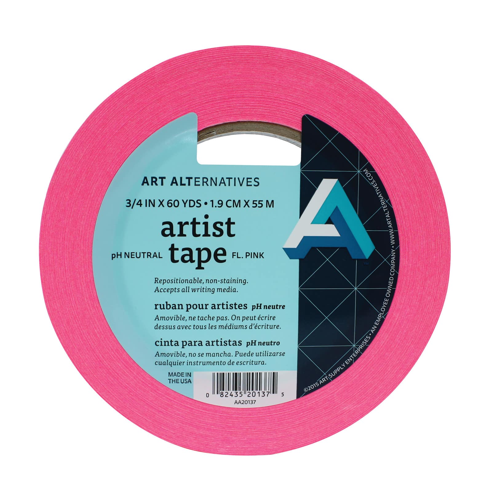 12 Pack: Art Alternatives Pink Artist Tape