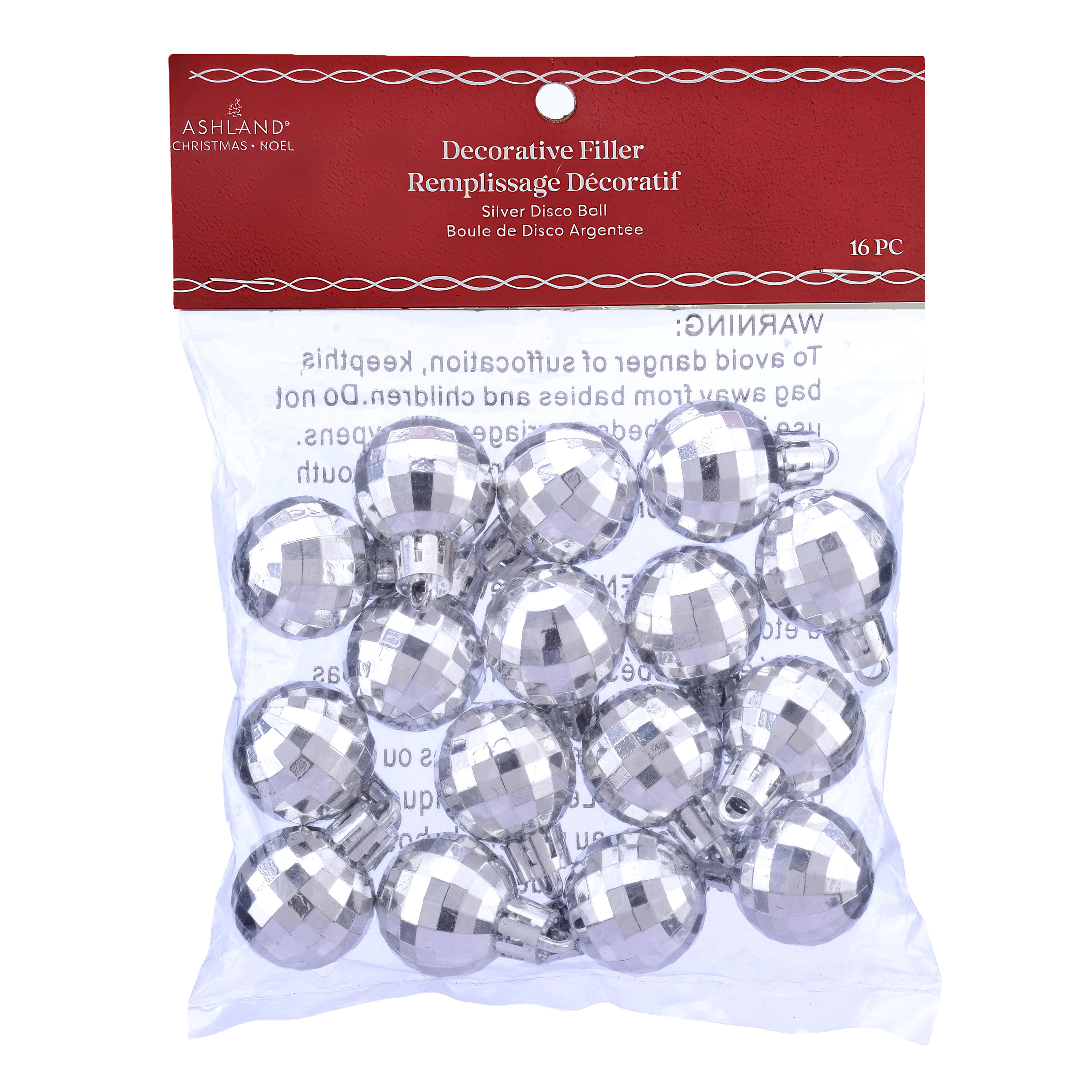 Silver Disco Ball Ornament Decorative Filler by Ashland&#xAE;