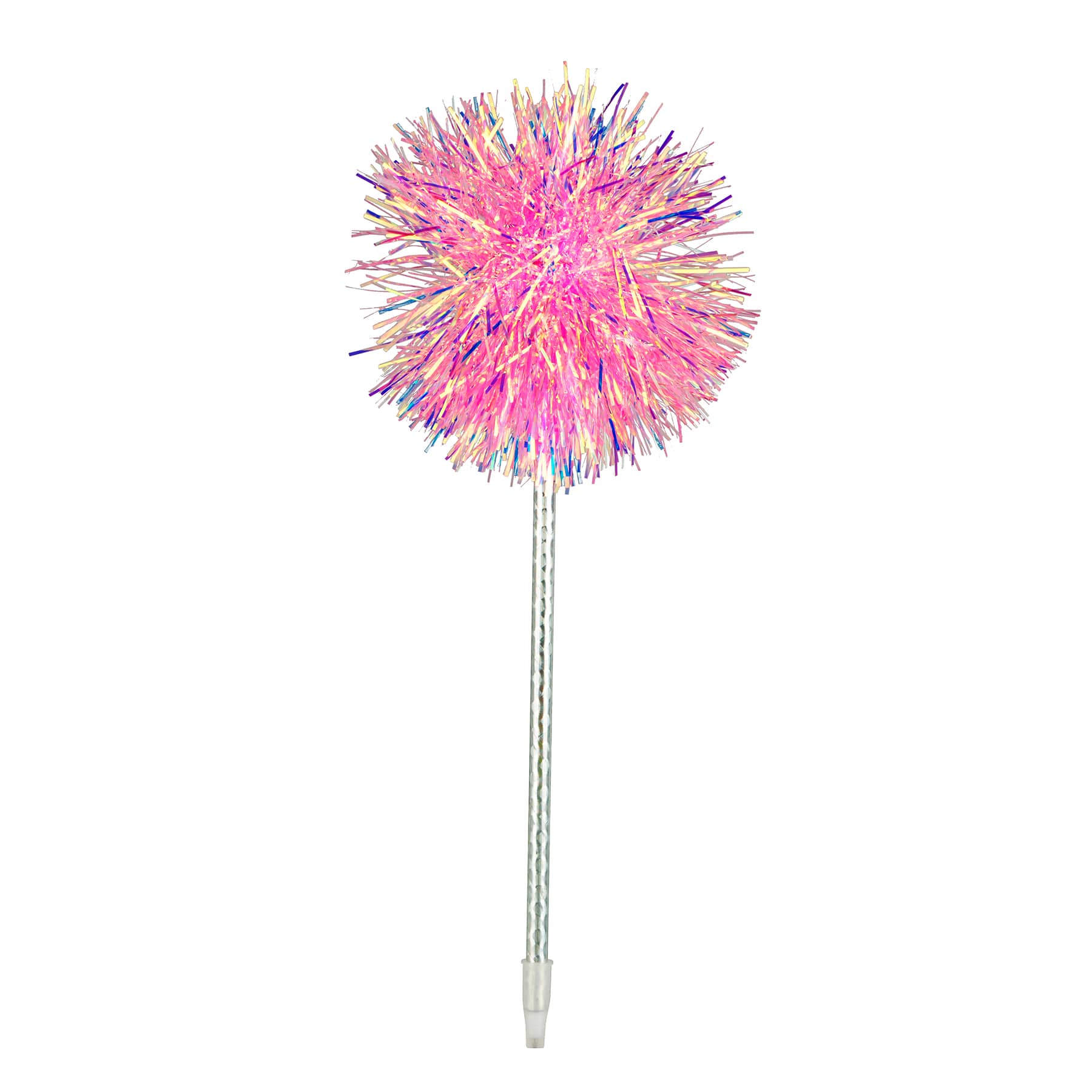 Assorted Tinsel &#x26; Pom Pom Ball Point Pen by Fab Finds, 1pc.