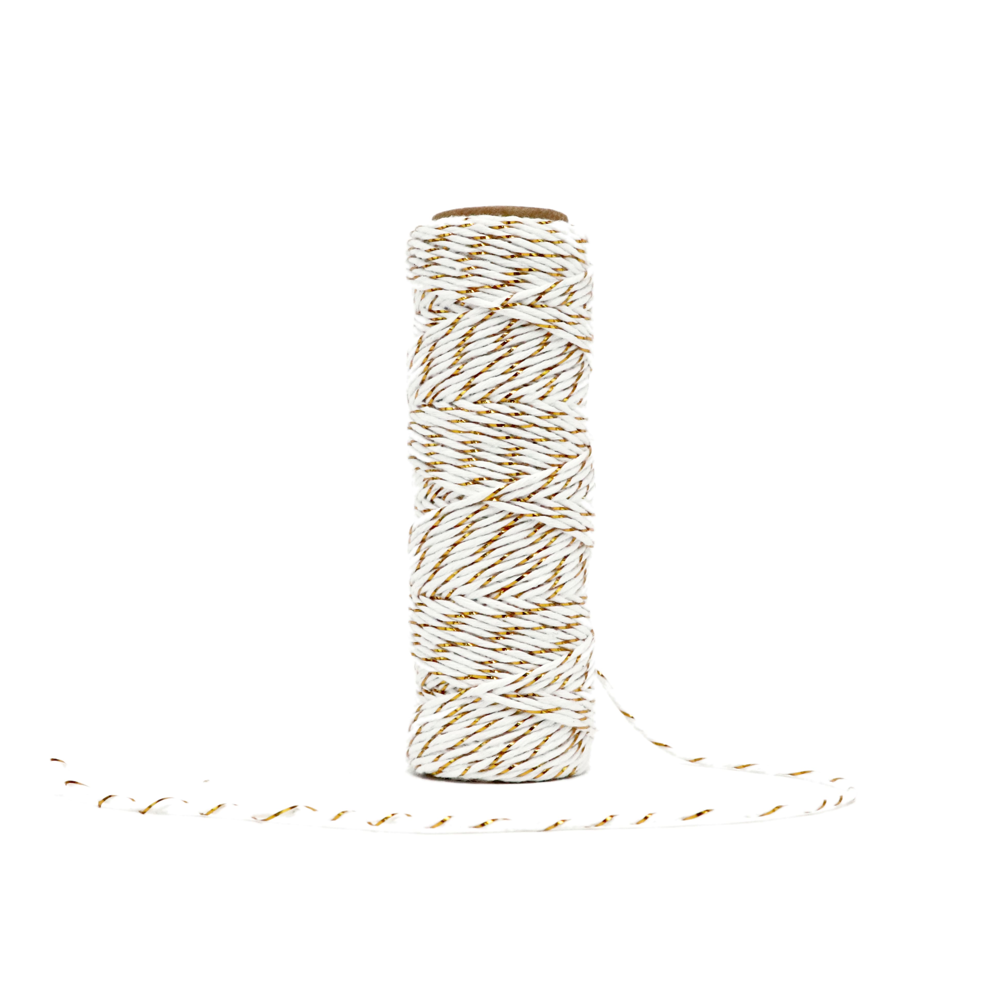 37yd. White &#x26; Gold Twine by Recollections&#x2122;