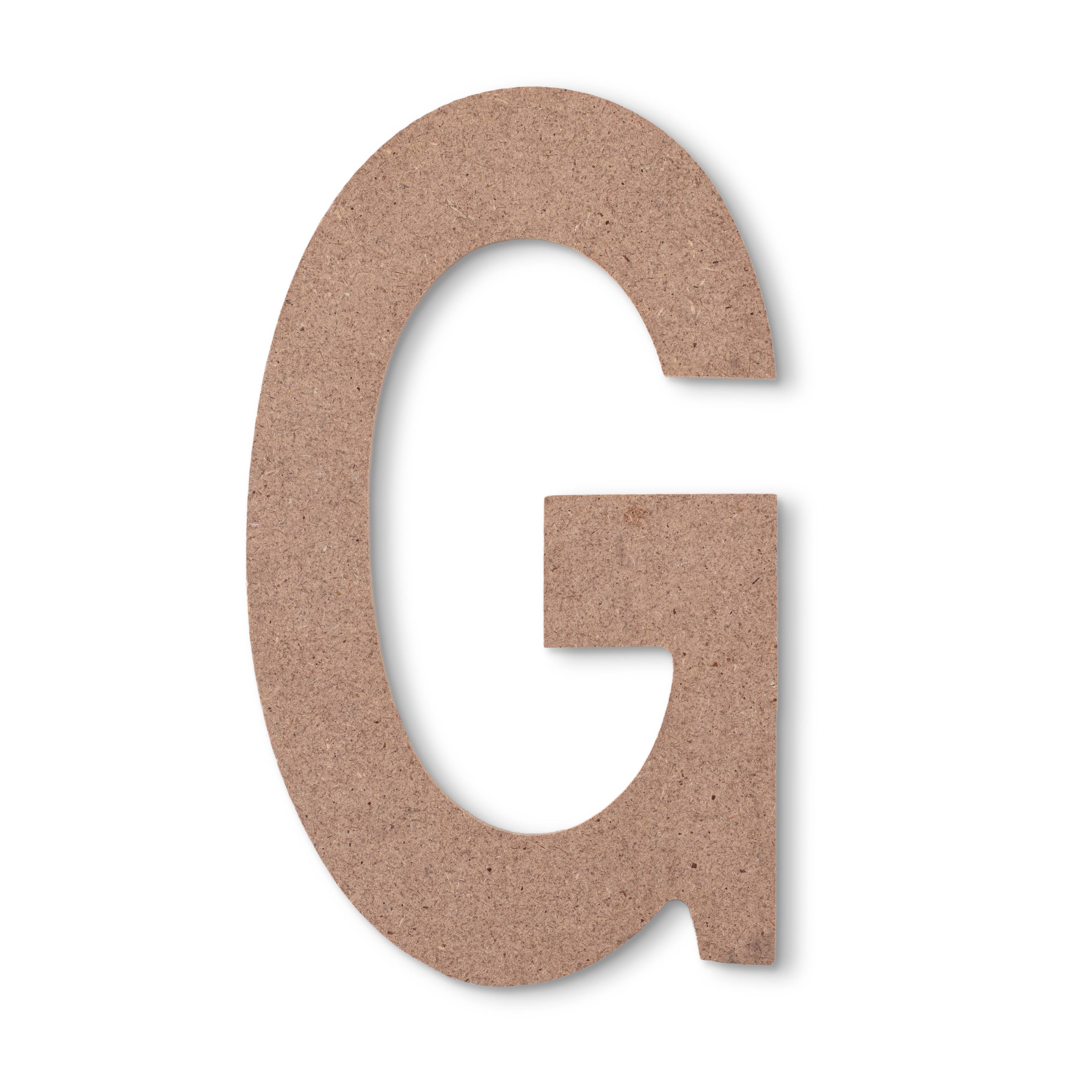 5 Unfinished Wood Letter by Make Market | Alphabet G | 5 in