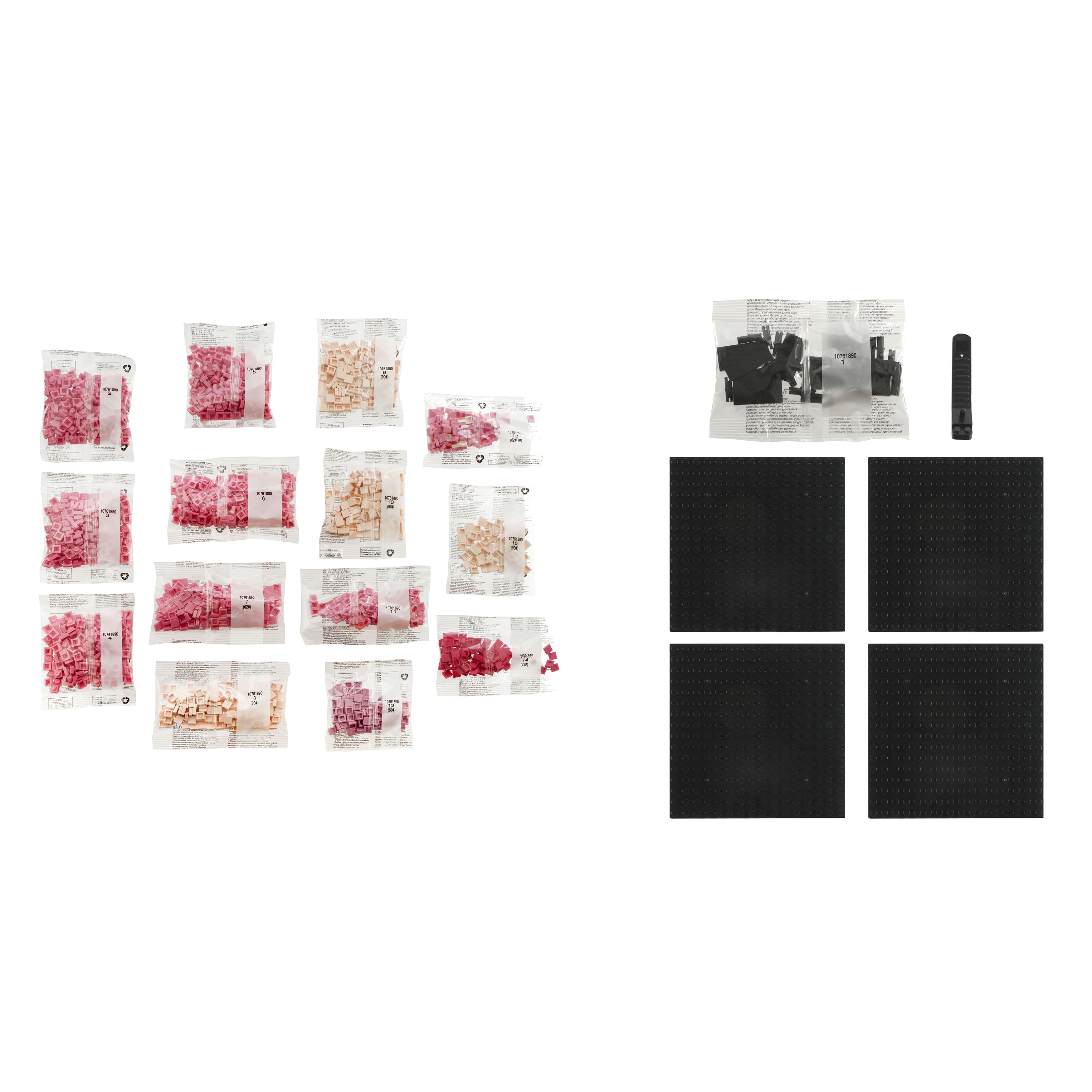 10&#x22; x 10&#x22; Gummy Bear Pixelated Brick Art Kit by Make Market&#xAE;