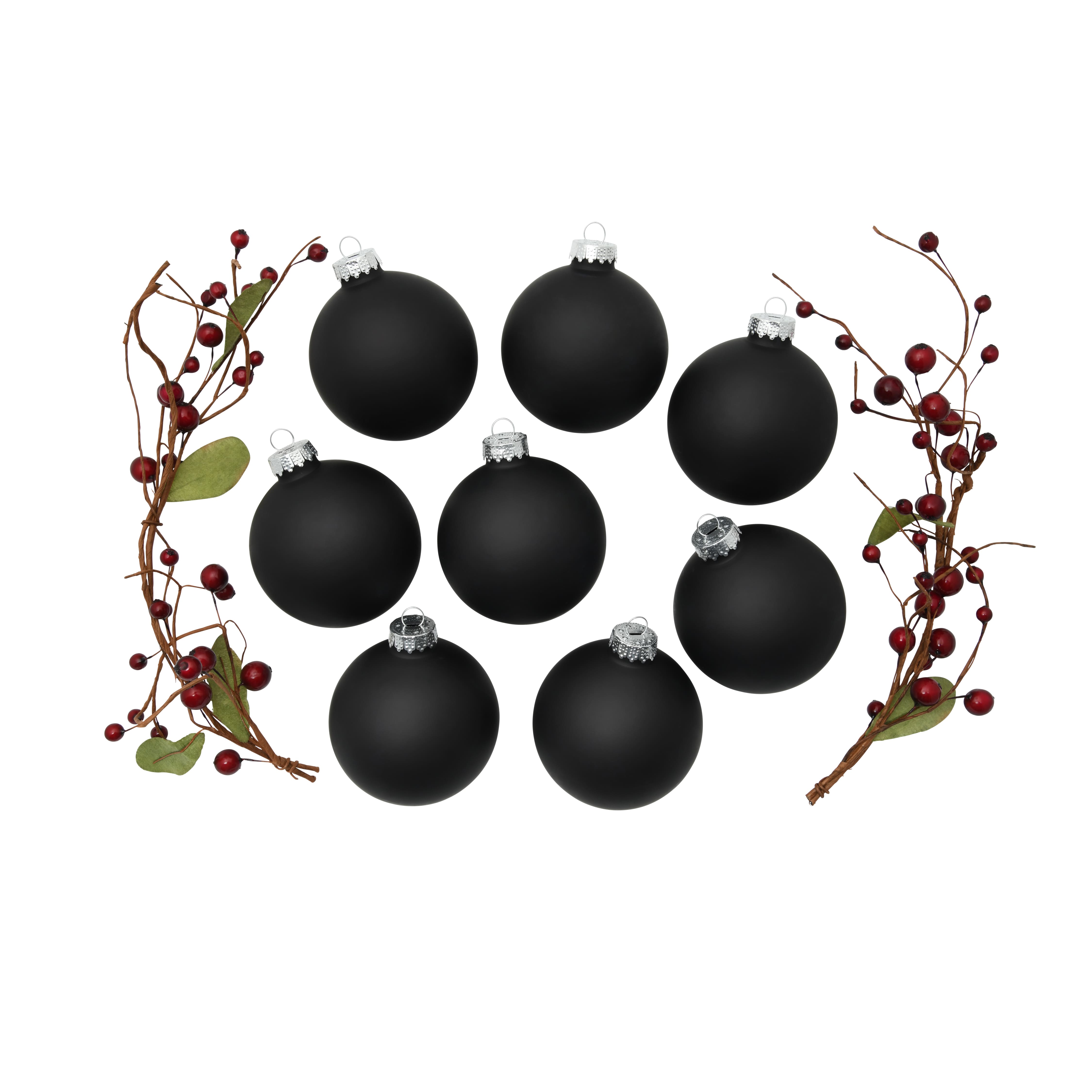 Whitehurst 8ct. 3.25&#x22; Matte Glass Ball Ornaments