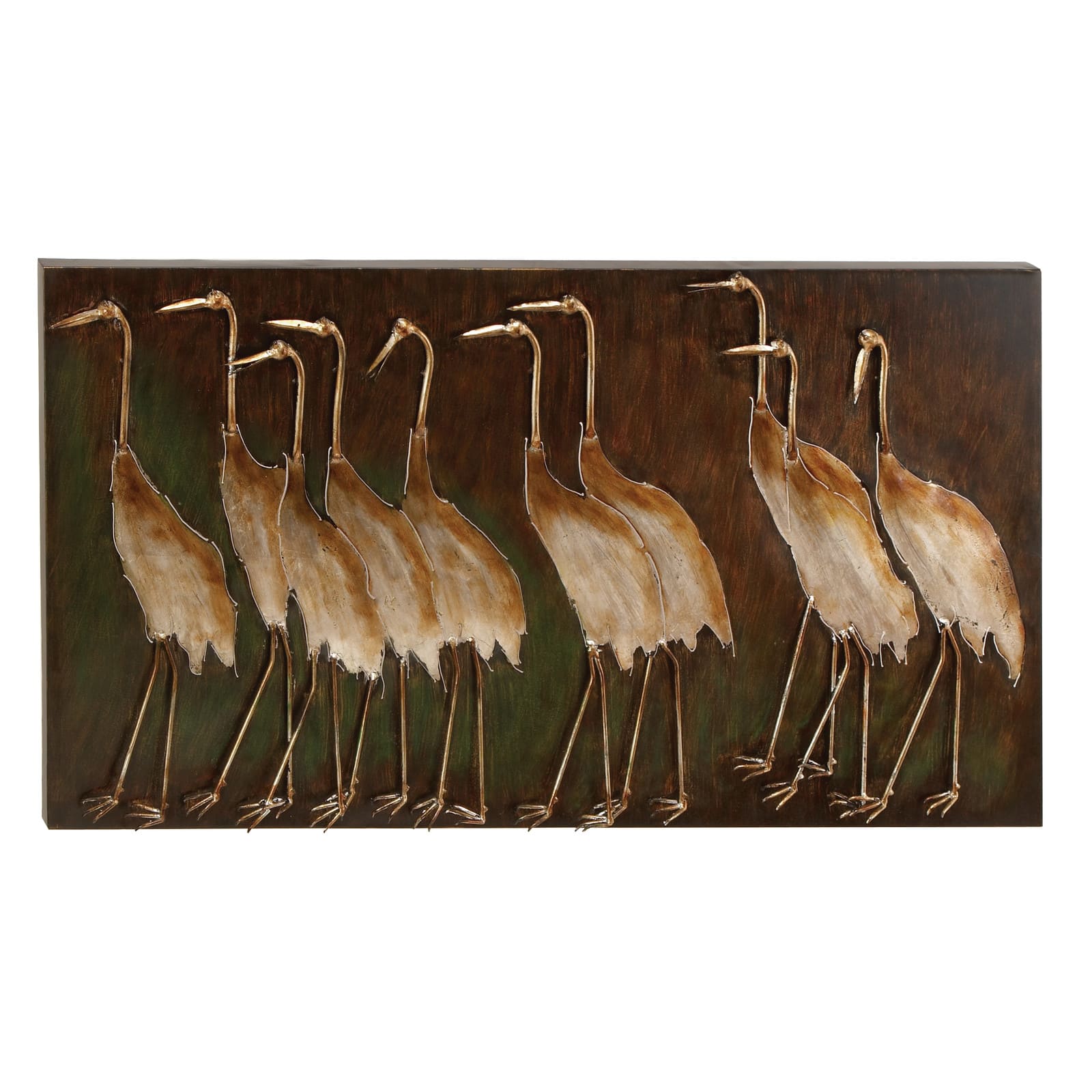Brown Birds Iron Coastal Wall Decor