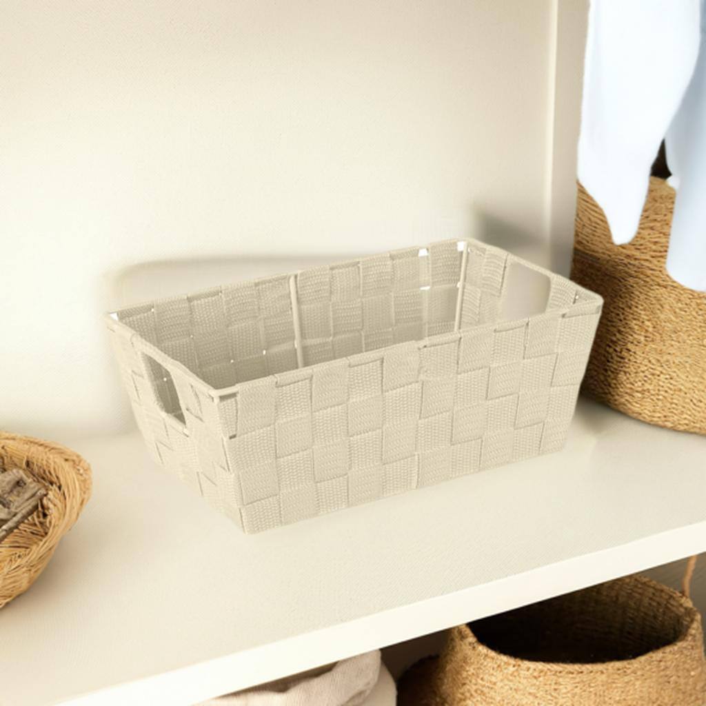 Simplify Small Woven Storage Shelf Bin