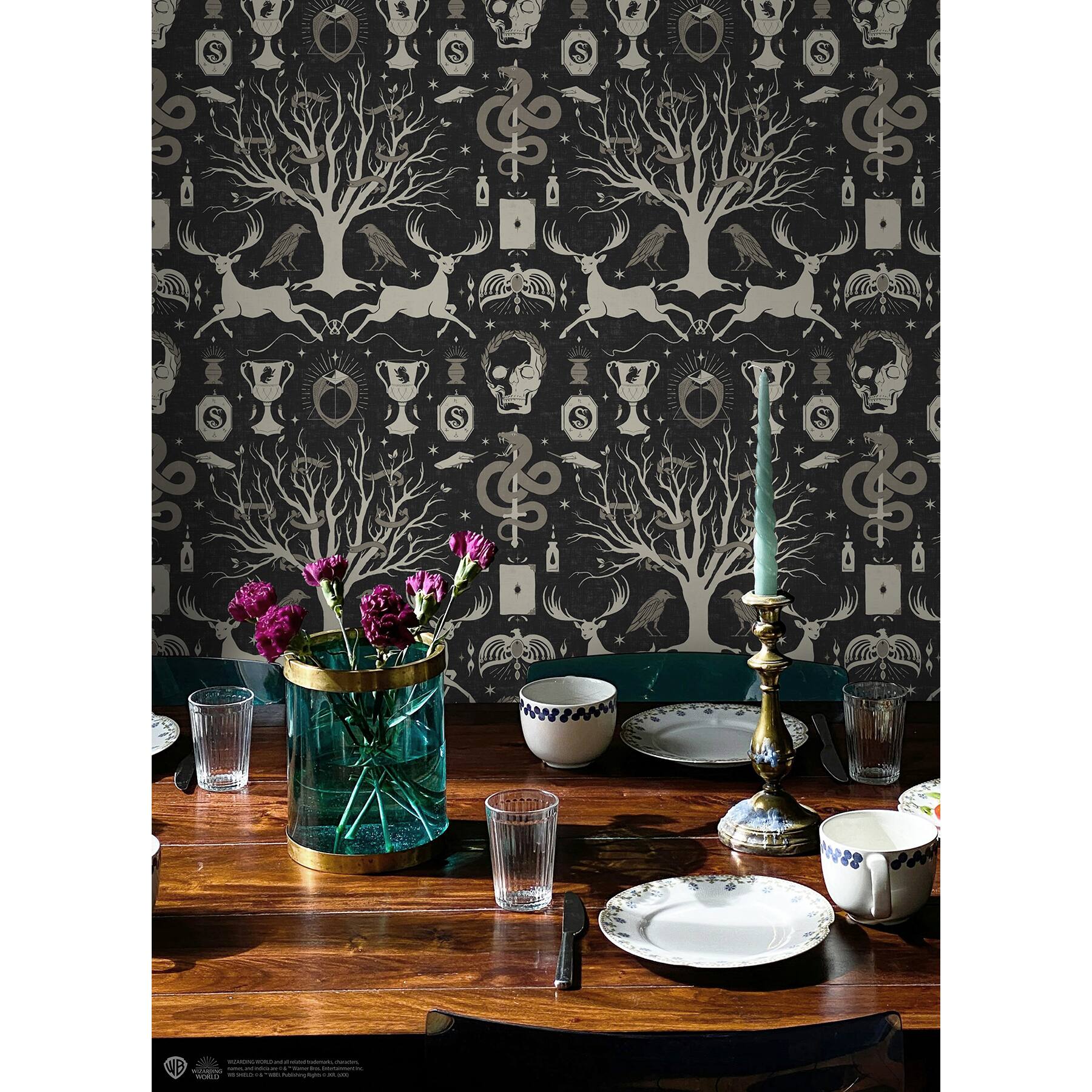 RoomMates Harry Potter Horcrux Damask Peel & Stick Wallpaper