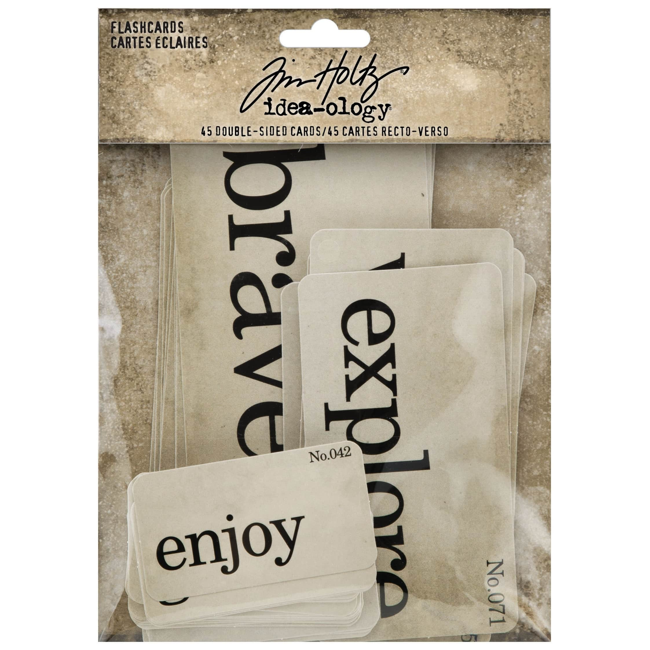 Tim Holtz&#xAE; Idea-Ology&#xAE; Double-Sided Flashcards, 45ct.