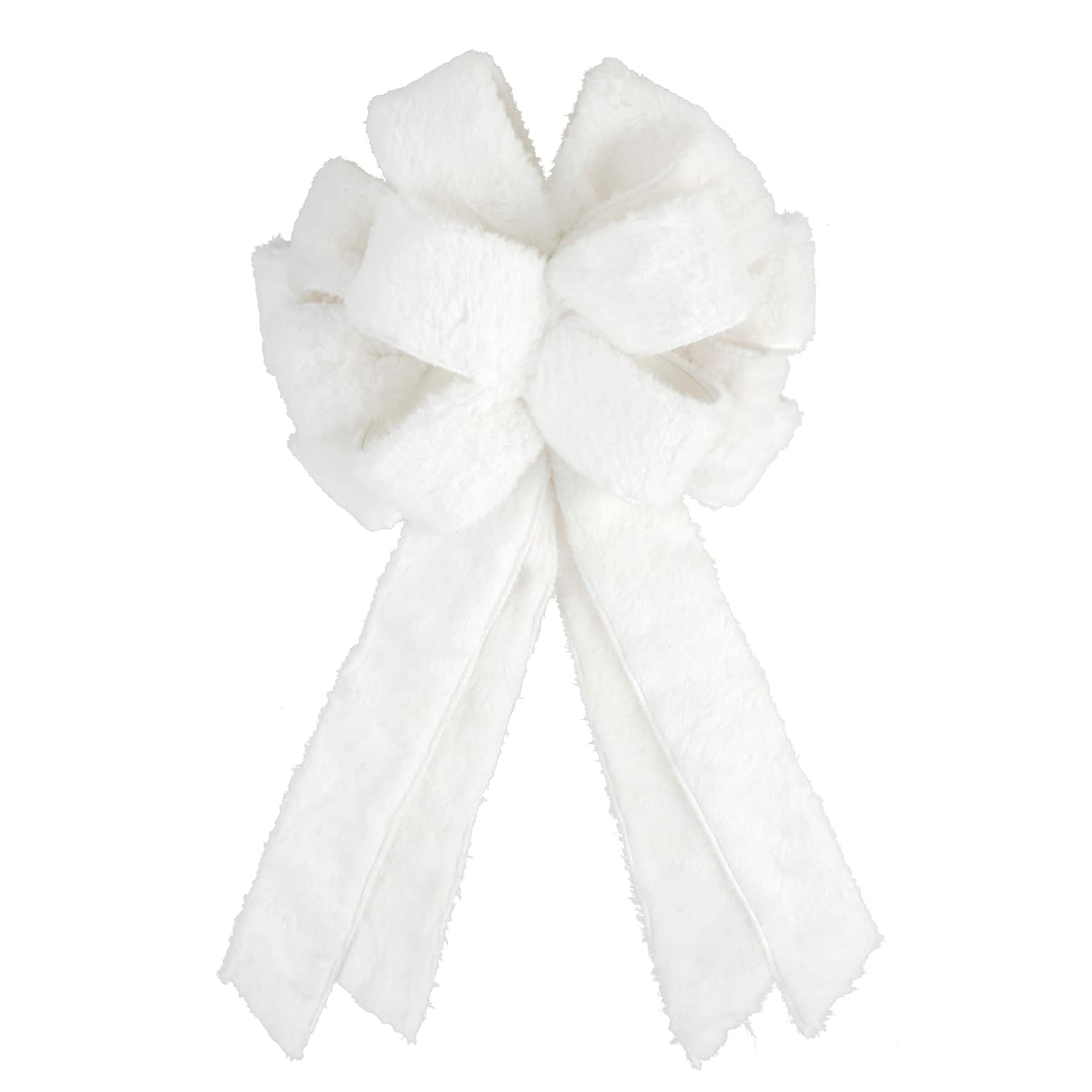 21&#x22; Faux Fur Tree Bow by Celebrate It&#xAE;