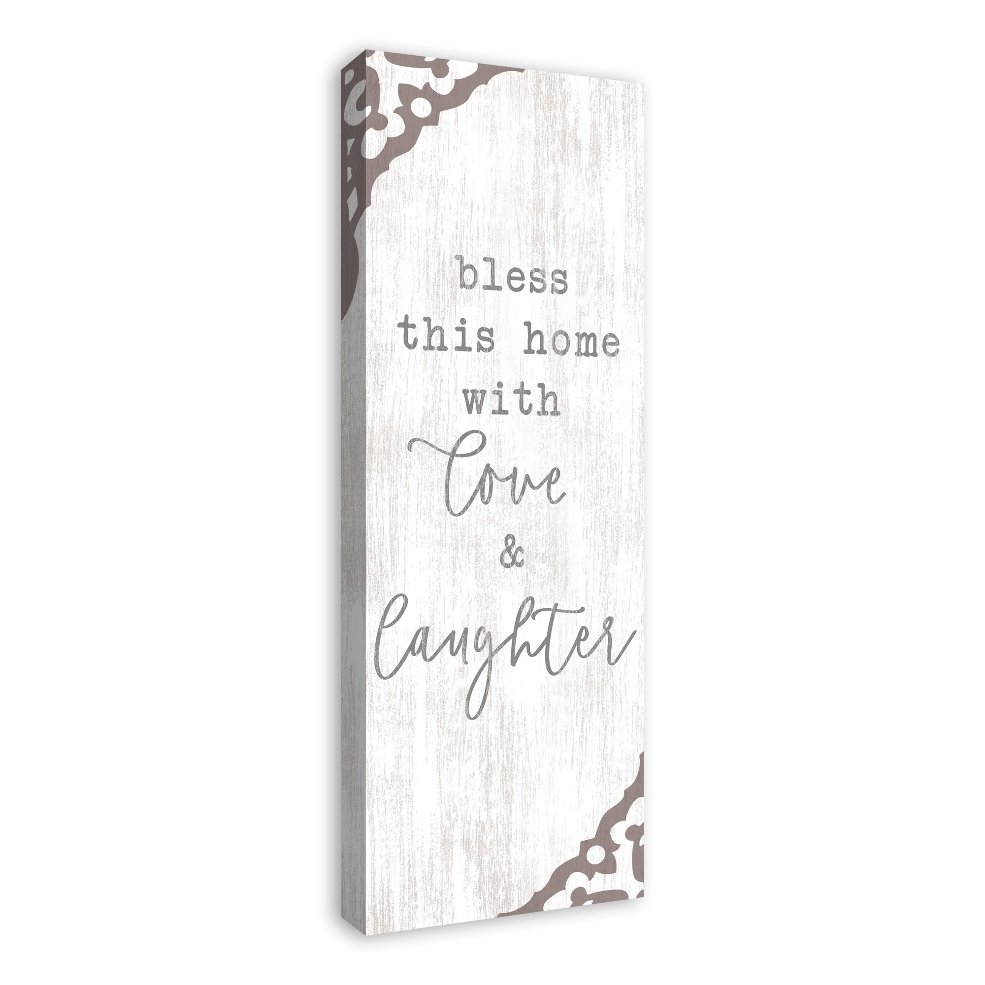 Bless this Home with Love & Laughter Canvas Wall Art