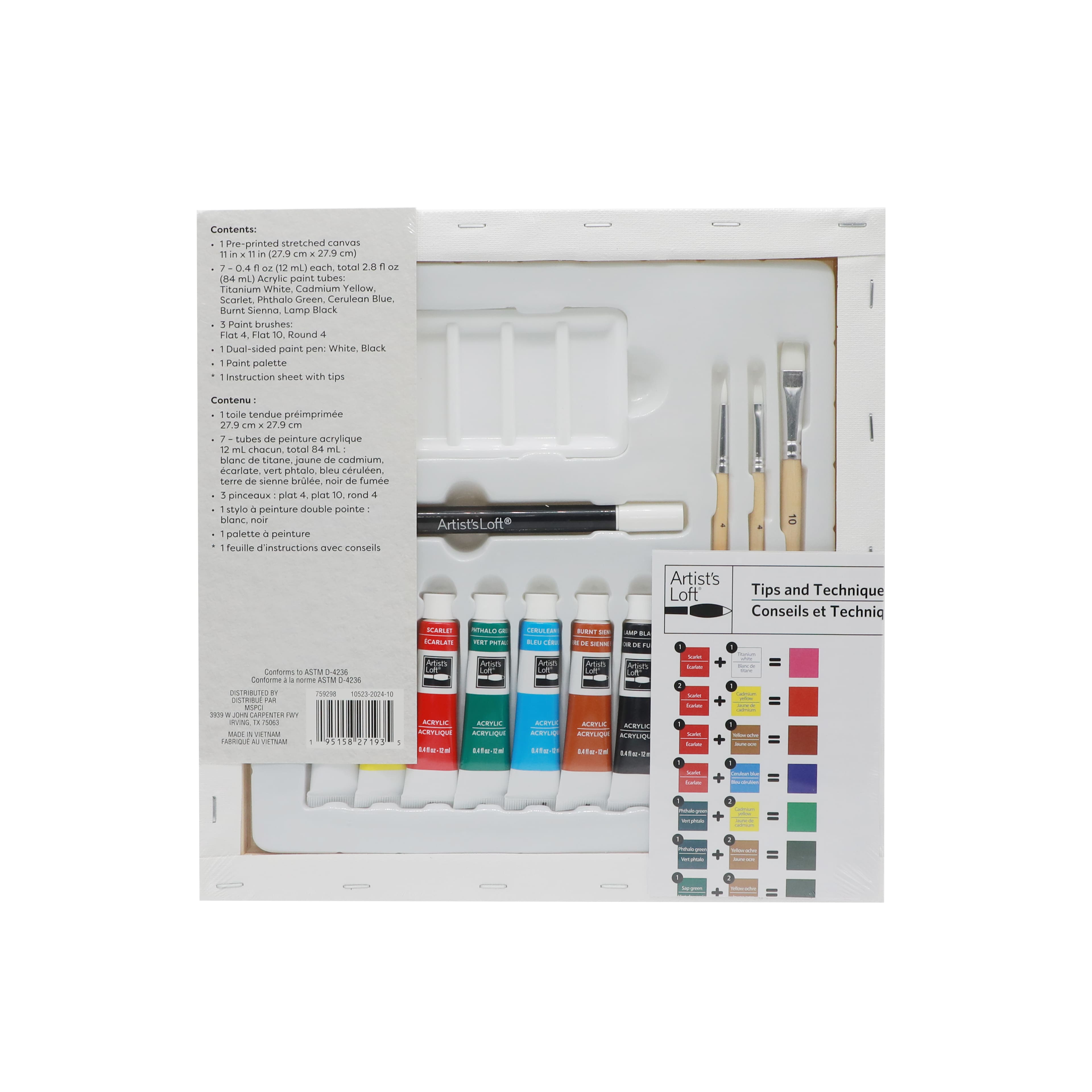 11&#x22; x 11&#x22; Mountain Canvas Painting Kit by Artist&#x27;s Loft&#xAE;