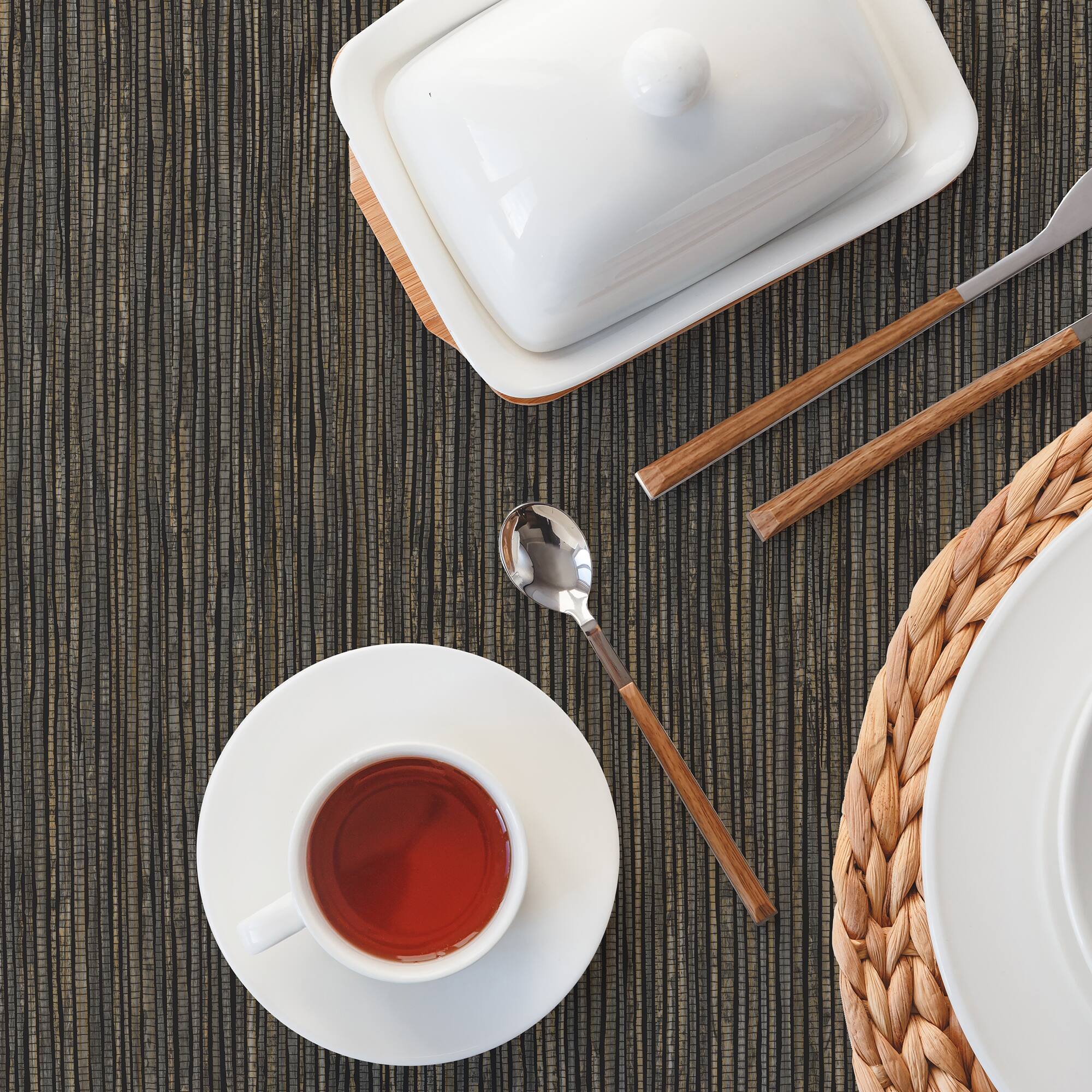 RoomMates Dimensional Grasscloth Peel & Stick Wallpaper