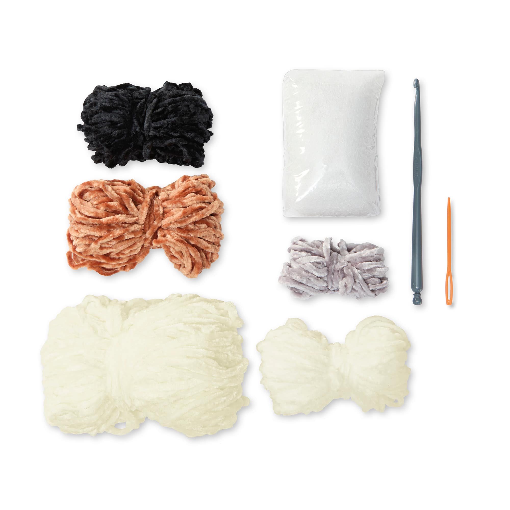 8.5&#x22; Chloe the Cat Chenille Crochet Kit by Loops &#x26; Threads&#xAE;