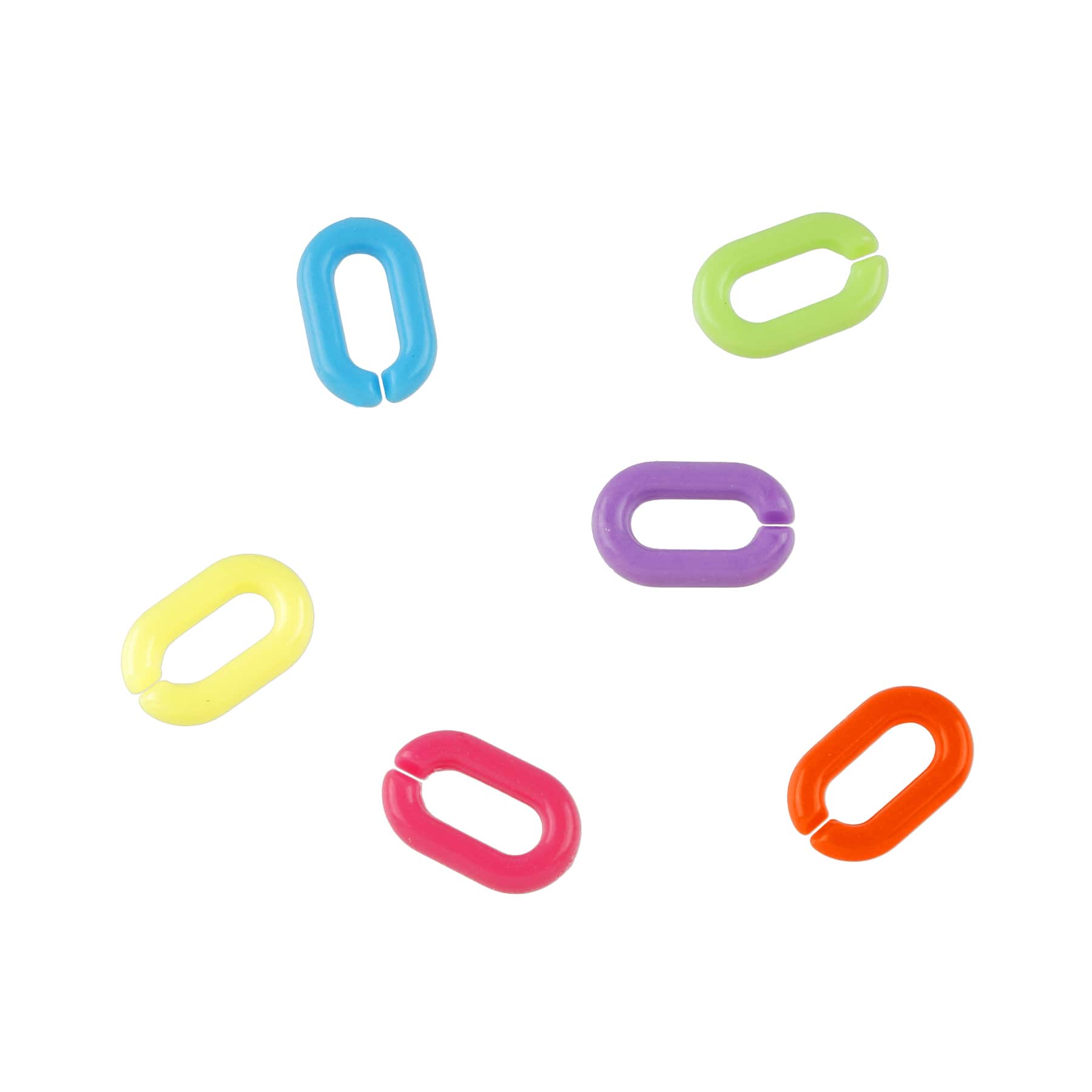 12 Packs: 400 ct. (4,800 total) Rainbow Plastic Chain Links by Creatology&#x2122;