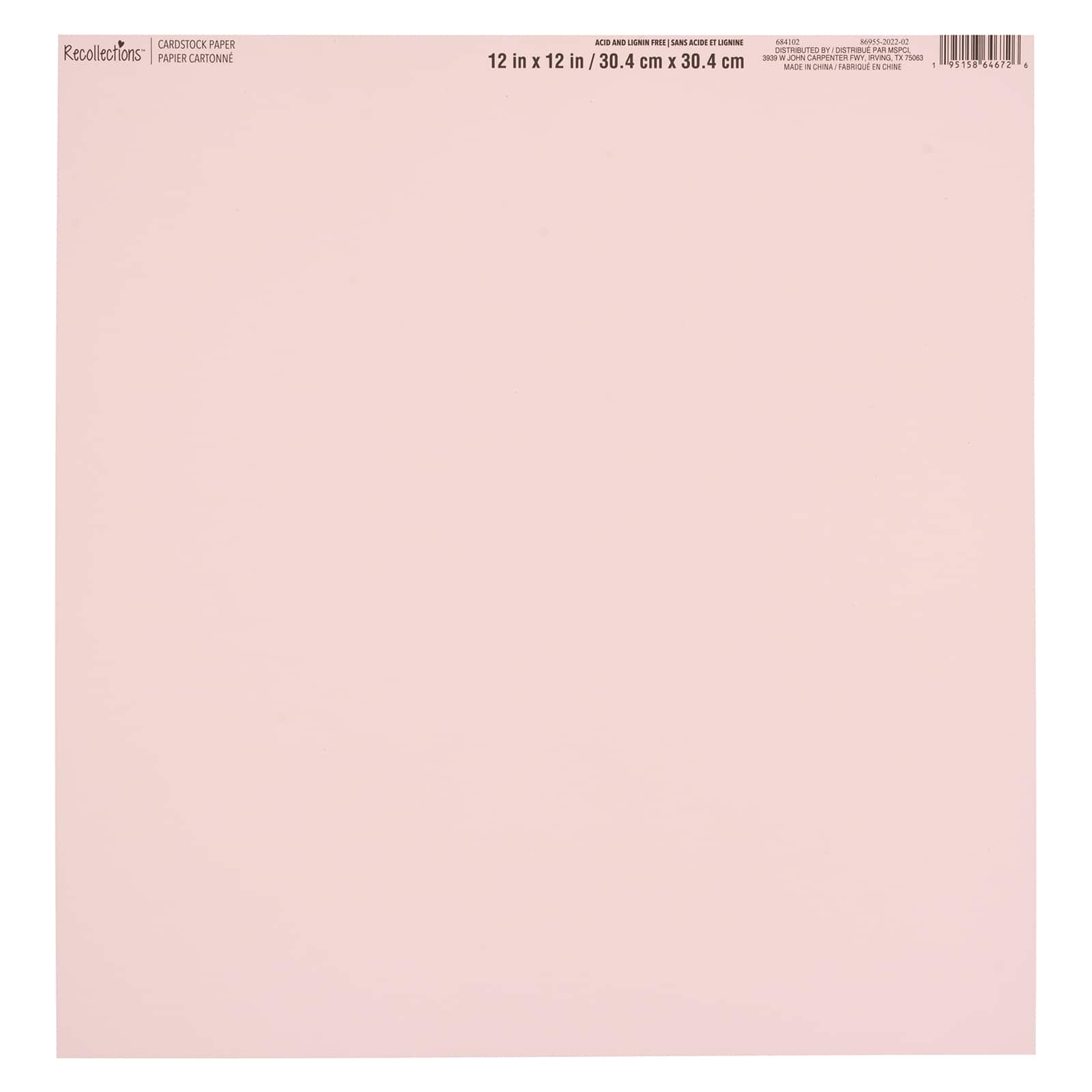 60 Pack: Smooth Solid Cardstock Paper by Recollections™, 12" x 12"