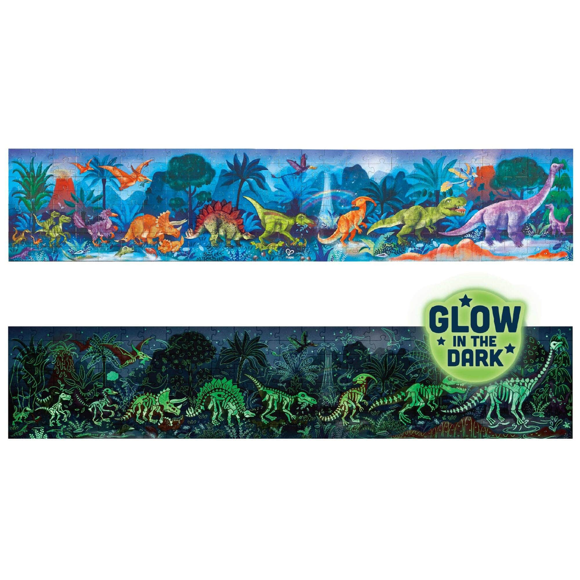 Hape Giant Dinosaurs Glow-In-The Dark Puzzle