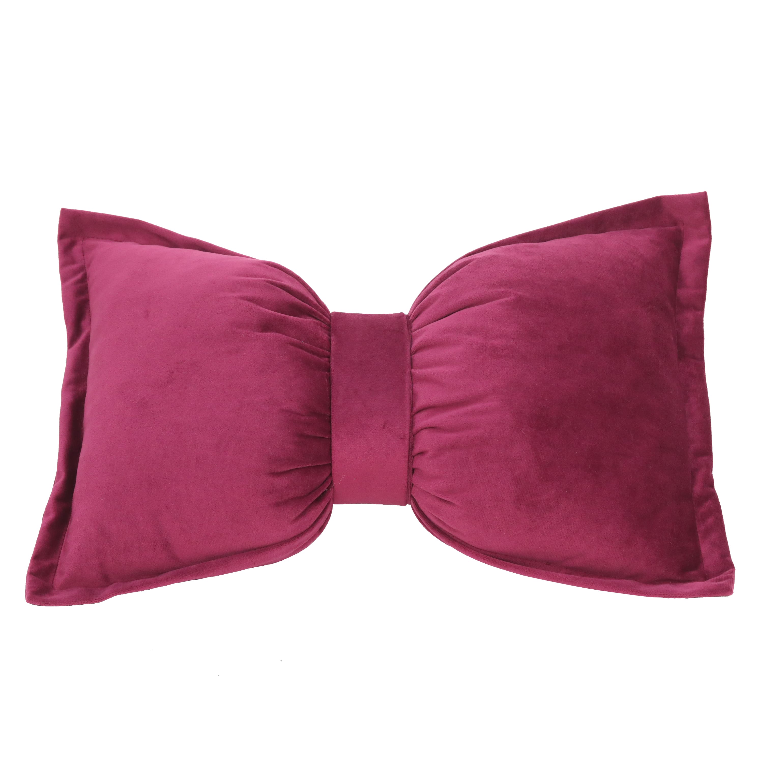 19&#x22; x 13&#x22; Claret Bow Throw Pillow by Ashland&#xAE;