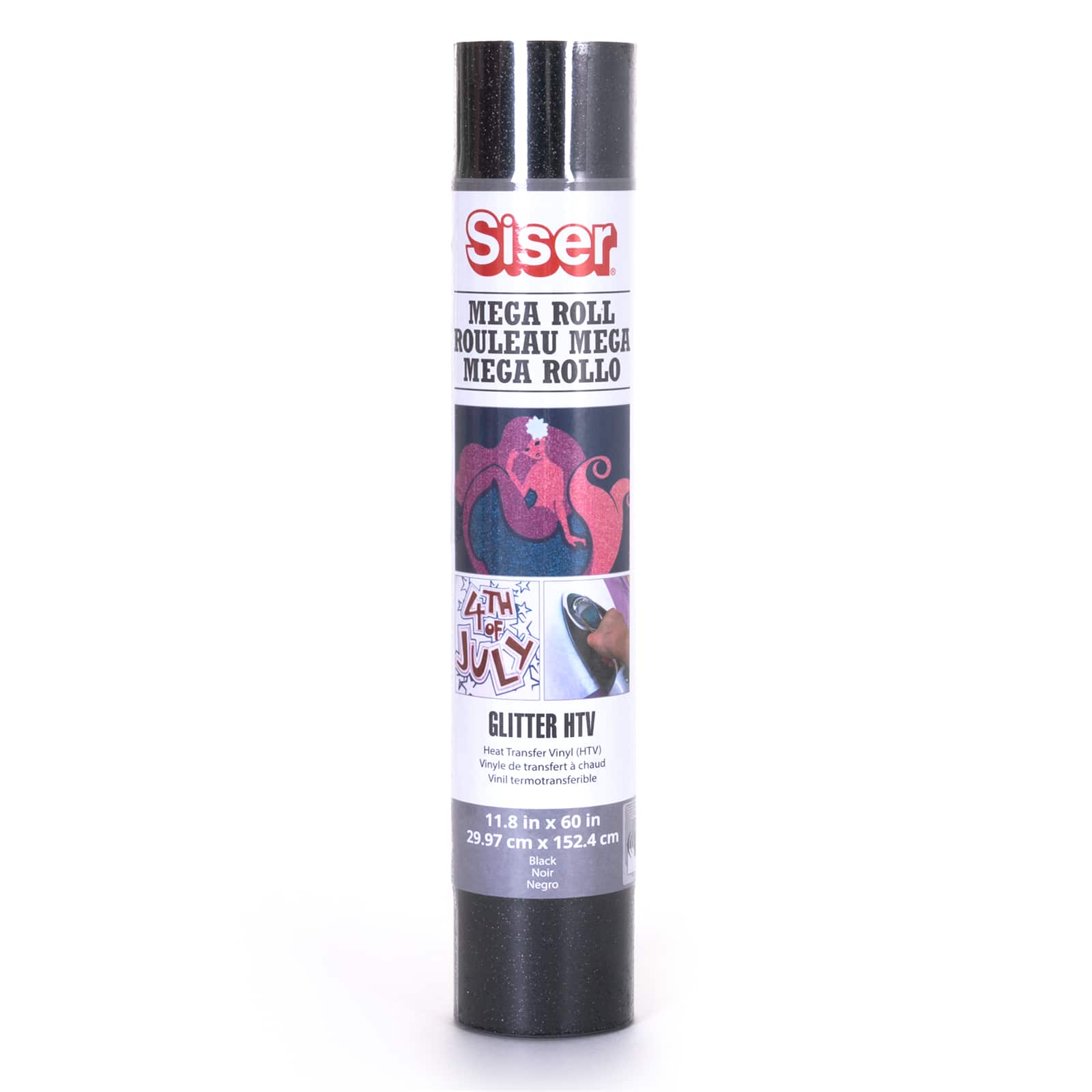 6 Pack: Siser&#xAE; Glitter Heat Transfer Vinyl Mega Roll