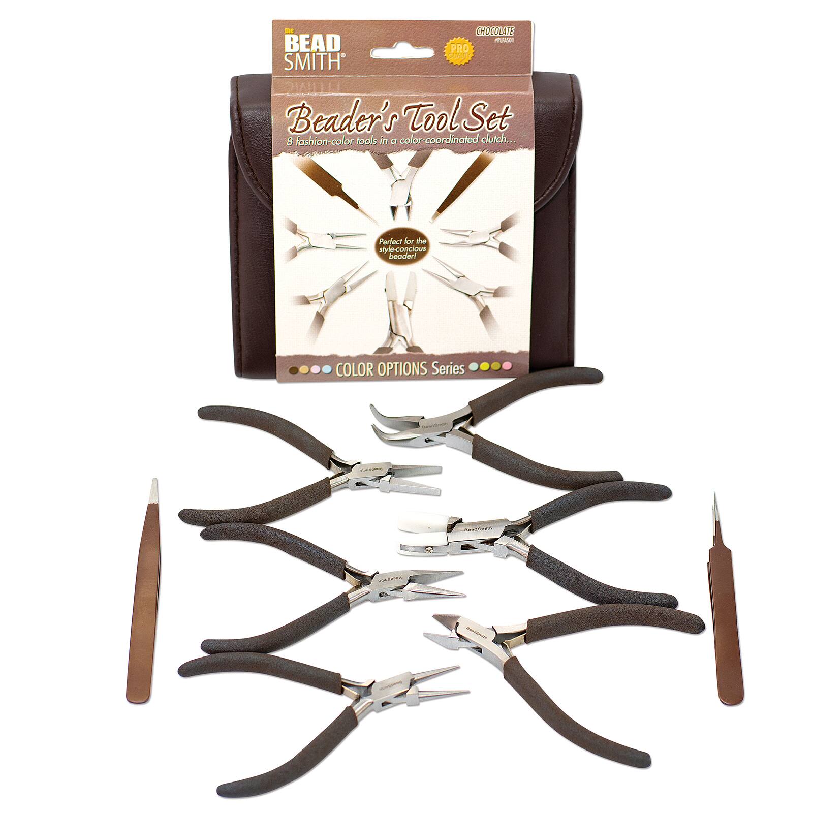 The Beadsmith&#xAE; Fashion Color Plier Set &#x26; Clutch