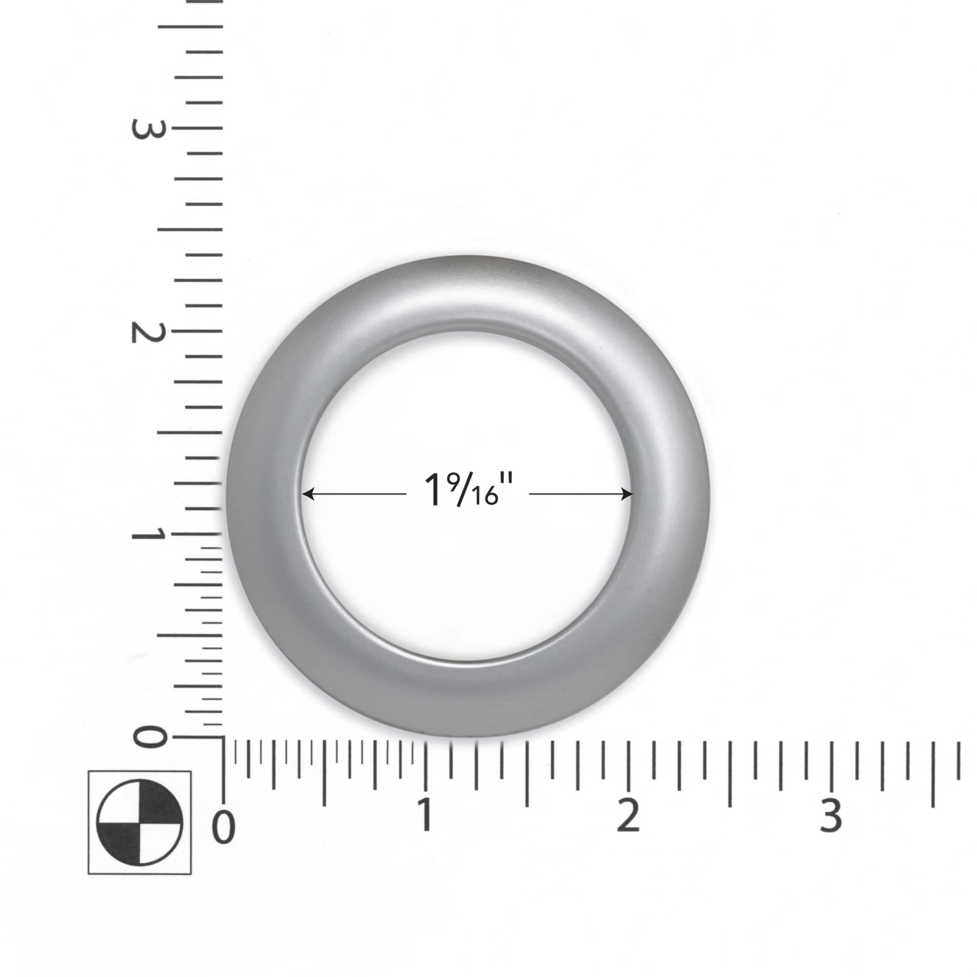 Dritz Curtain Grommets 1-9/16in Inner Diameter Brushed Silver