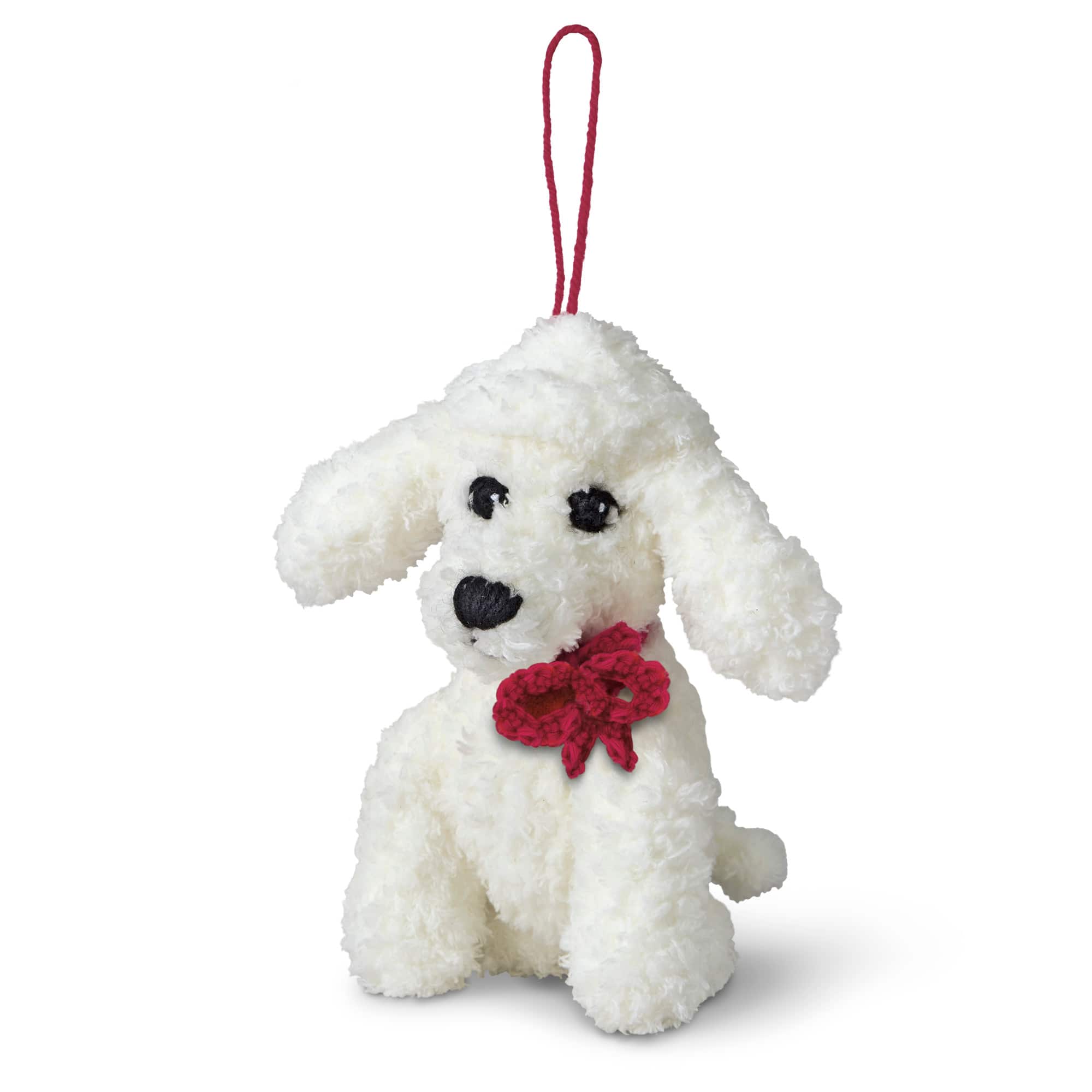 Intermediate White Dog Amigurumi Crochet Ornament Kit by Loops &#x26; Threads&#xAE;
