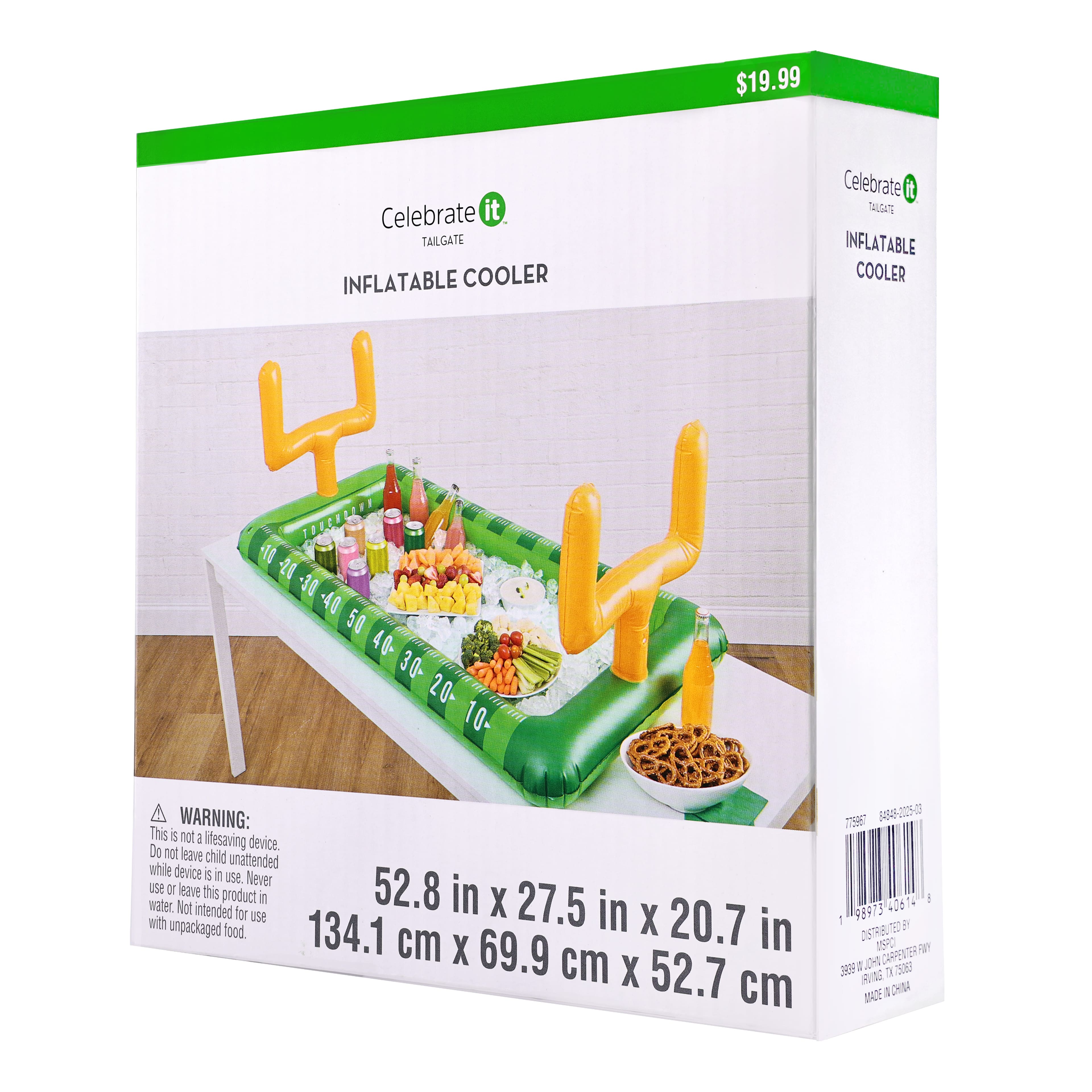 52.75&#x22; Inflatable Football Field Cooler by Celebrate It&#x2122;