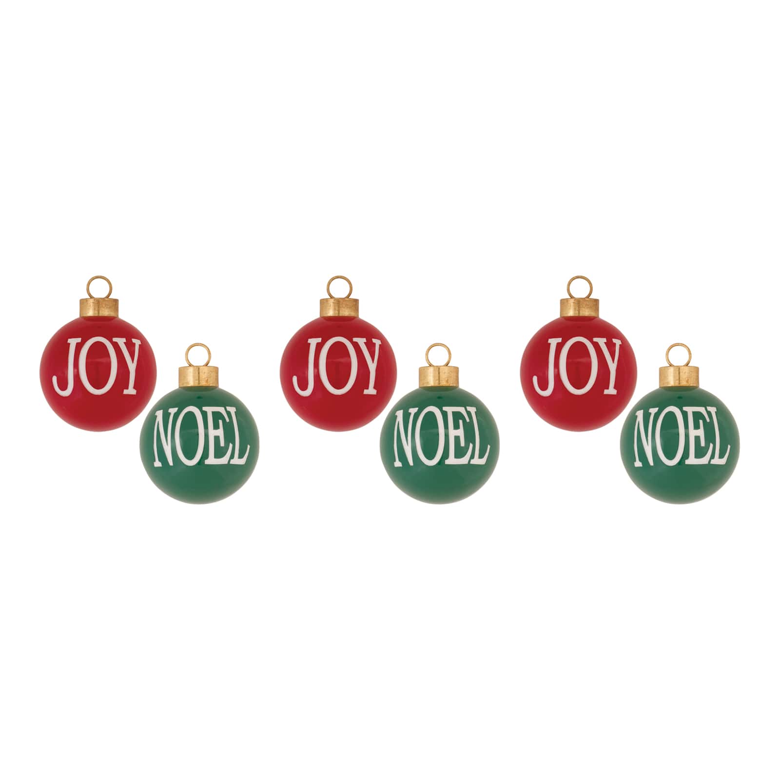 Joy &#x26; Noel Ball Ornament Set