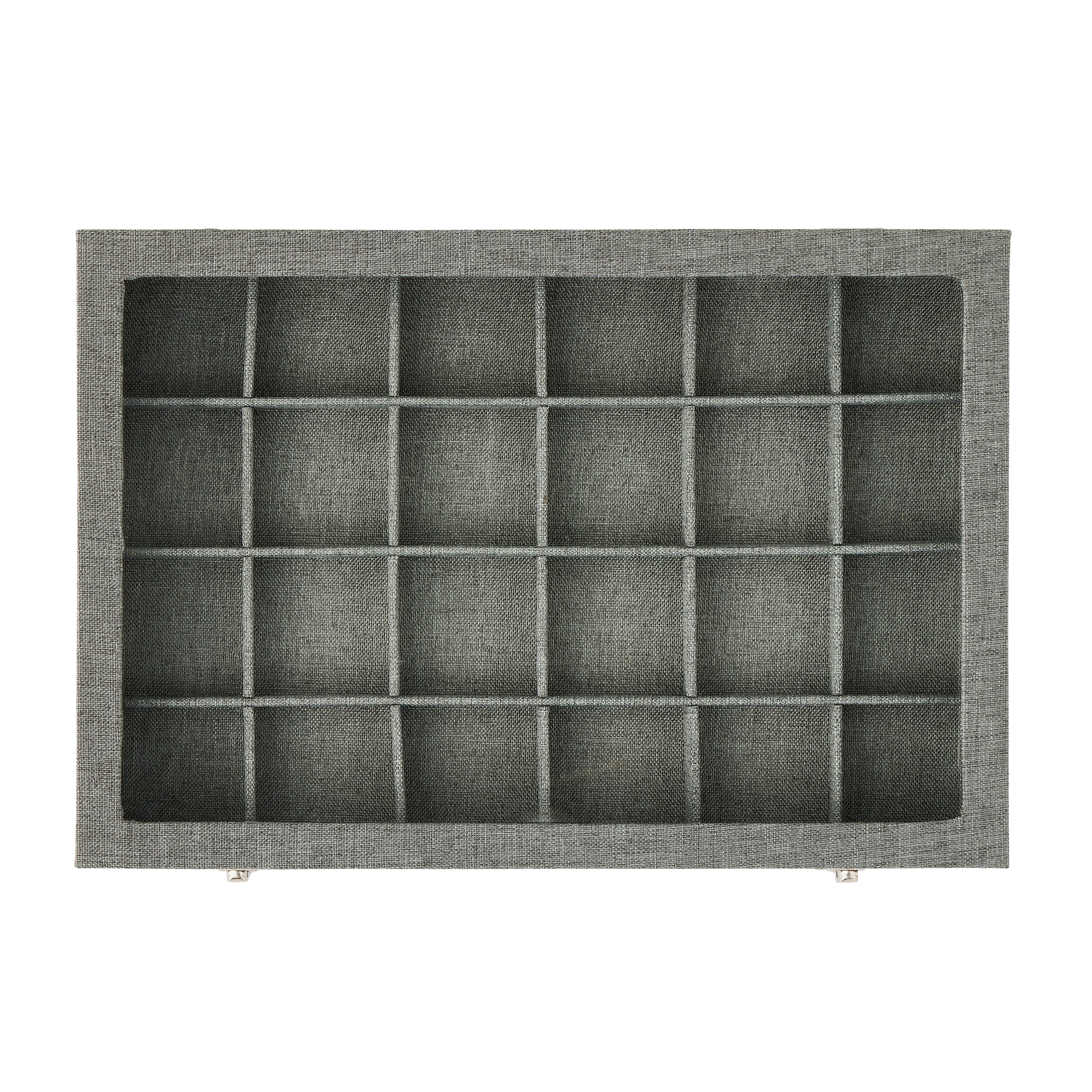6 Pack: Gray Jewelry Tray with Lid by Bead Landing™