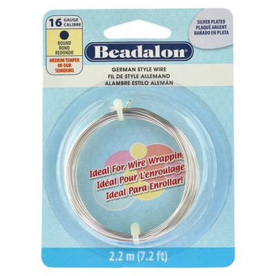 Fil de style allemand Beadalon, rond, calibre 16 image