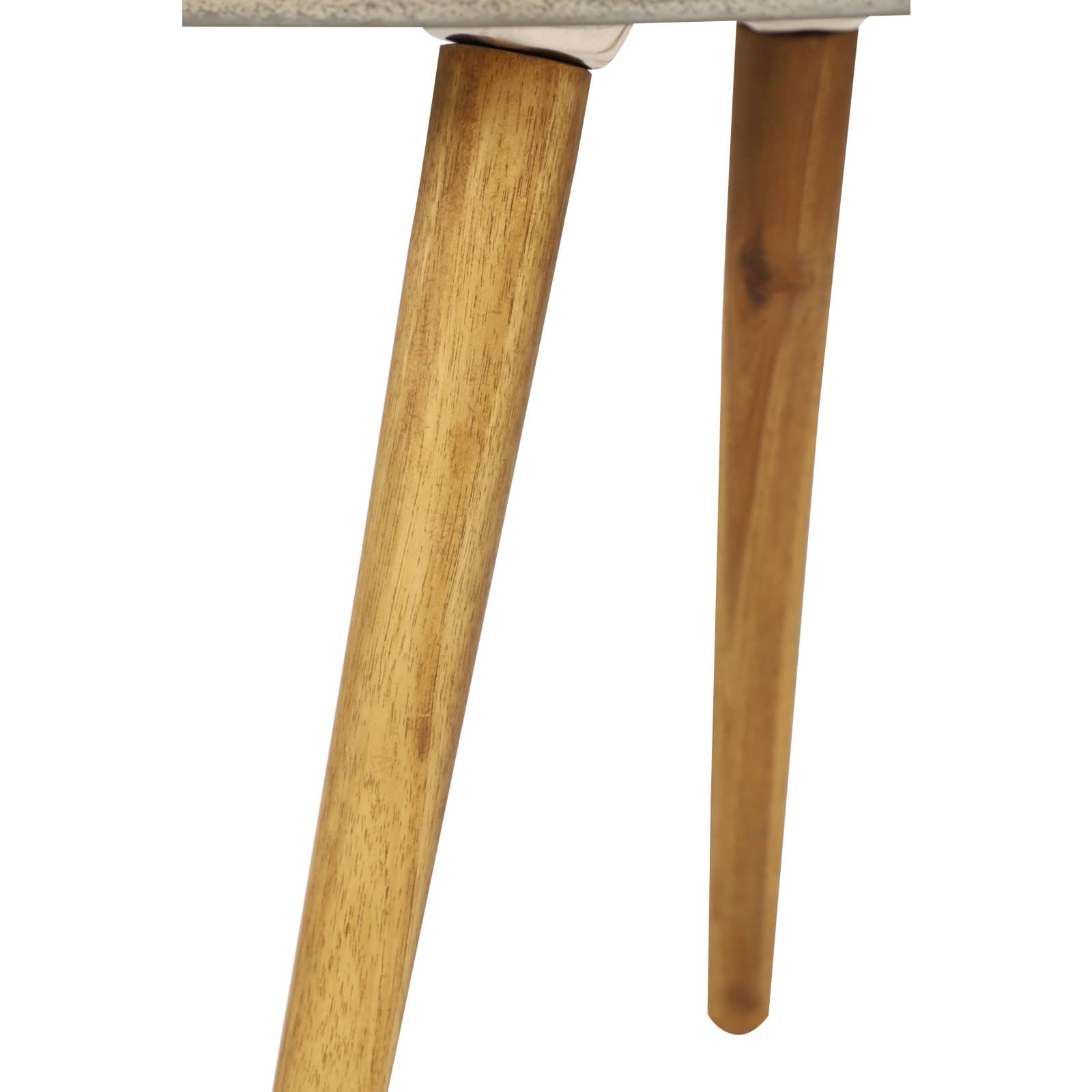 16&#x22; Gray Wood Modern Outdoor Accent Table