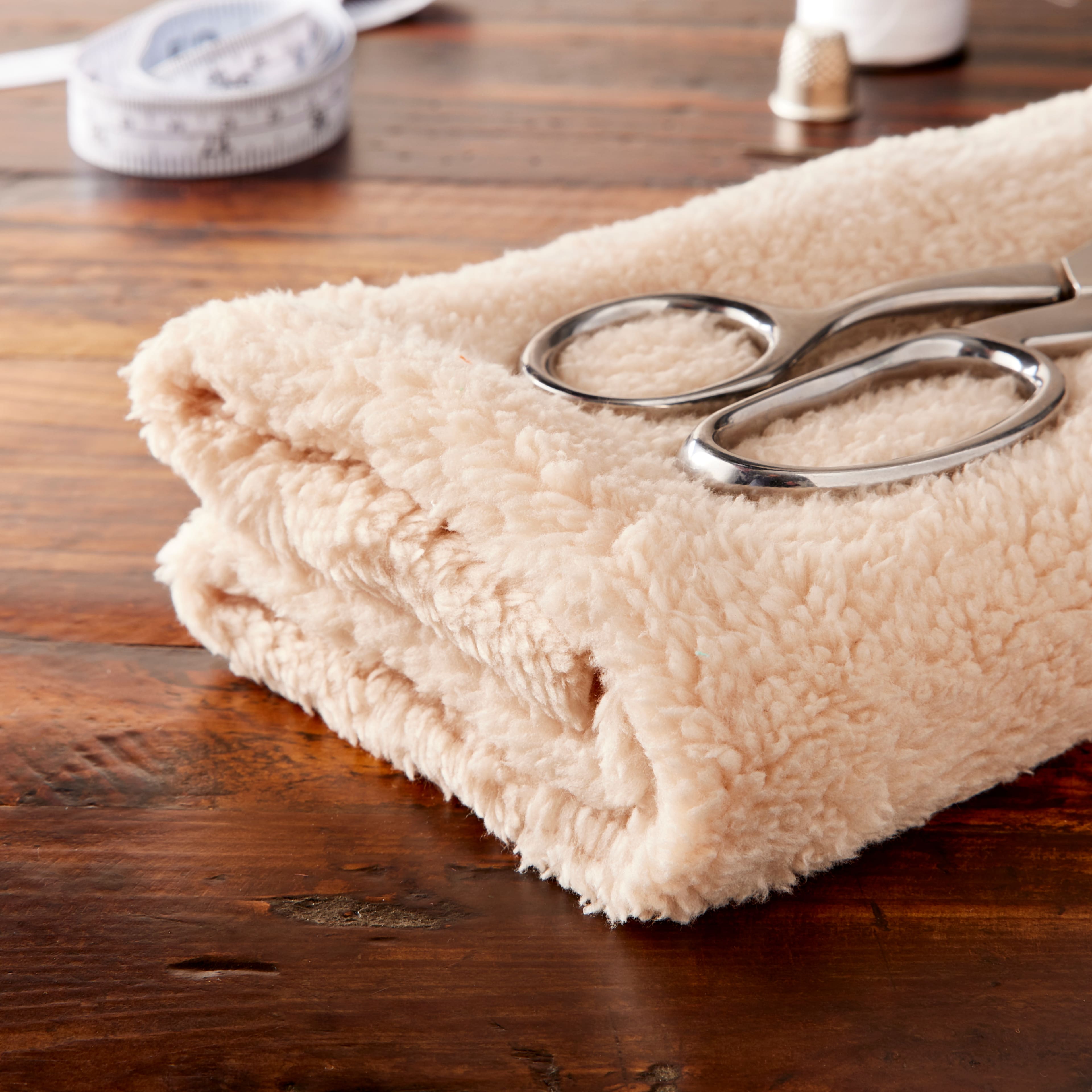 12 Pack: Natural Sherpa Fabric Bundle by Loops & Threads®