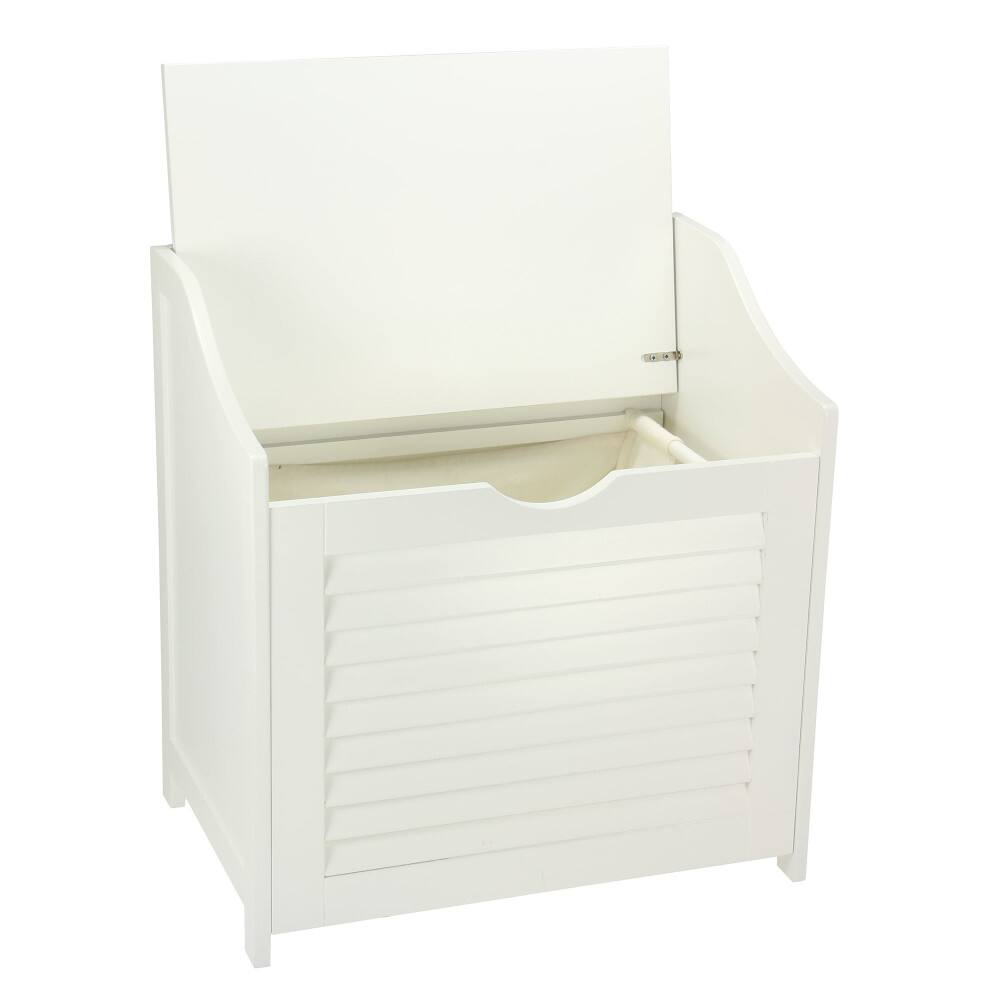 Household Essentials Single-Load Cabinet Hamper Seat