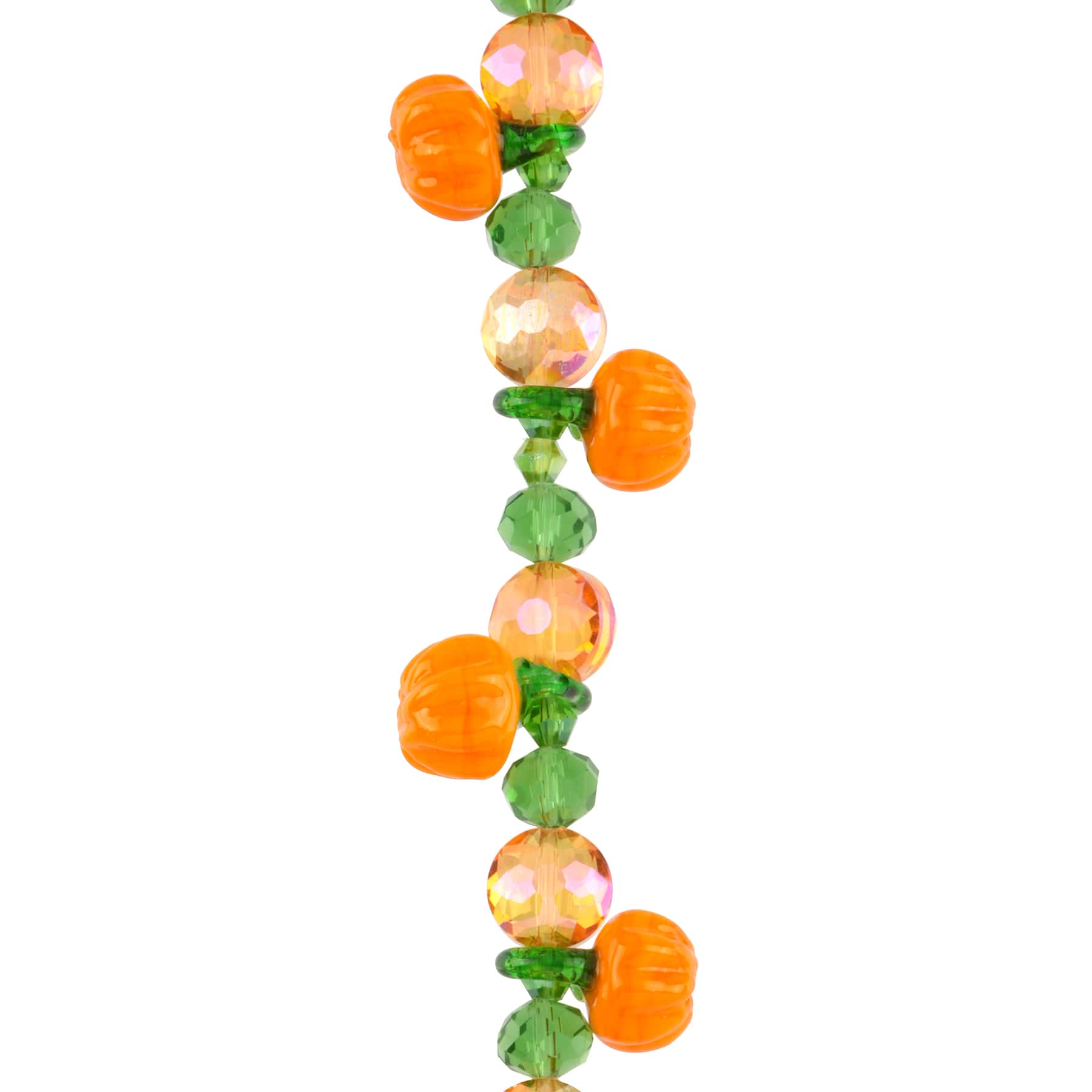 12 Packs: 8 ct. (96 total) Orange Pumpkin Lampwork Glass Bead Mix by Bead Landing&#x2122;