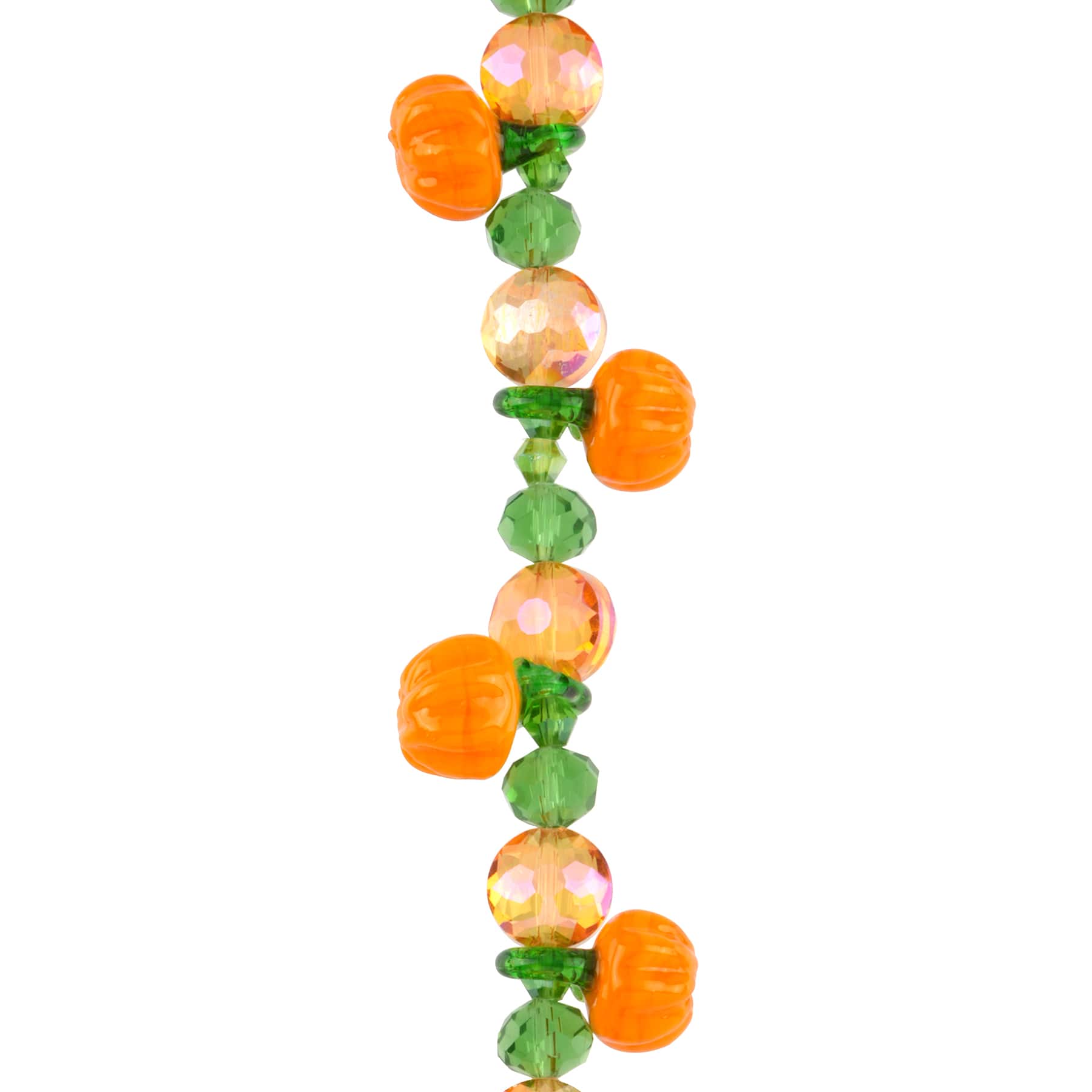 12 Packs: 8 ct. (96 total) Orange Pumpkin Lampwork Glass Bead Mix by Bead Landing™