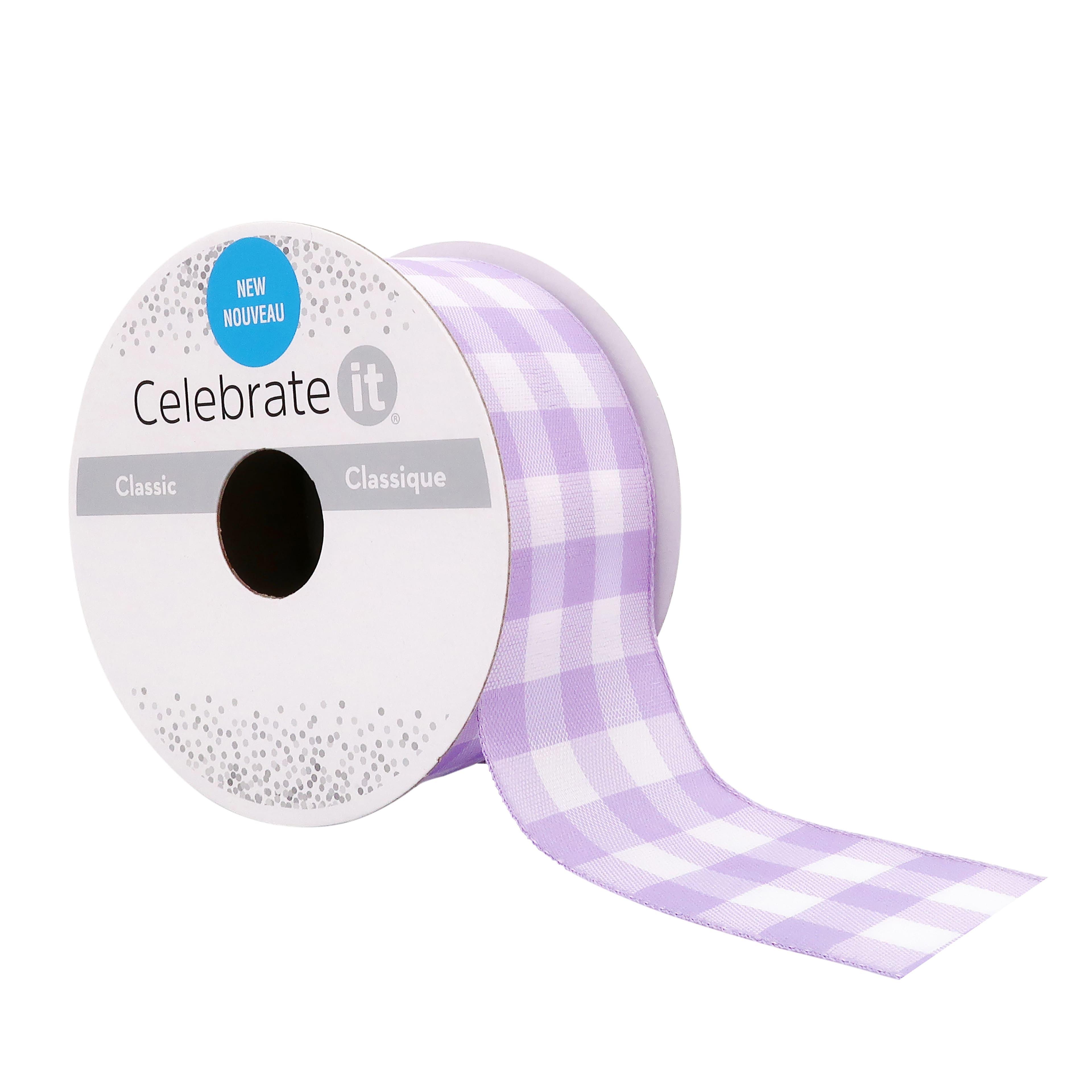 12 Pack: 1.5" x 3yd. Wired Checkered Ribbon by Celebrate It®