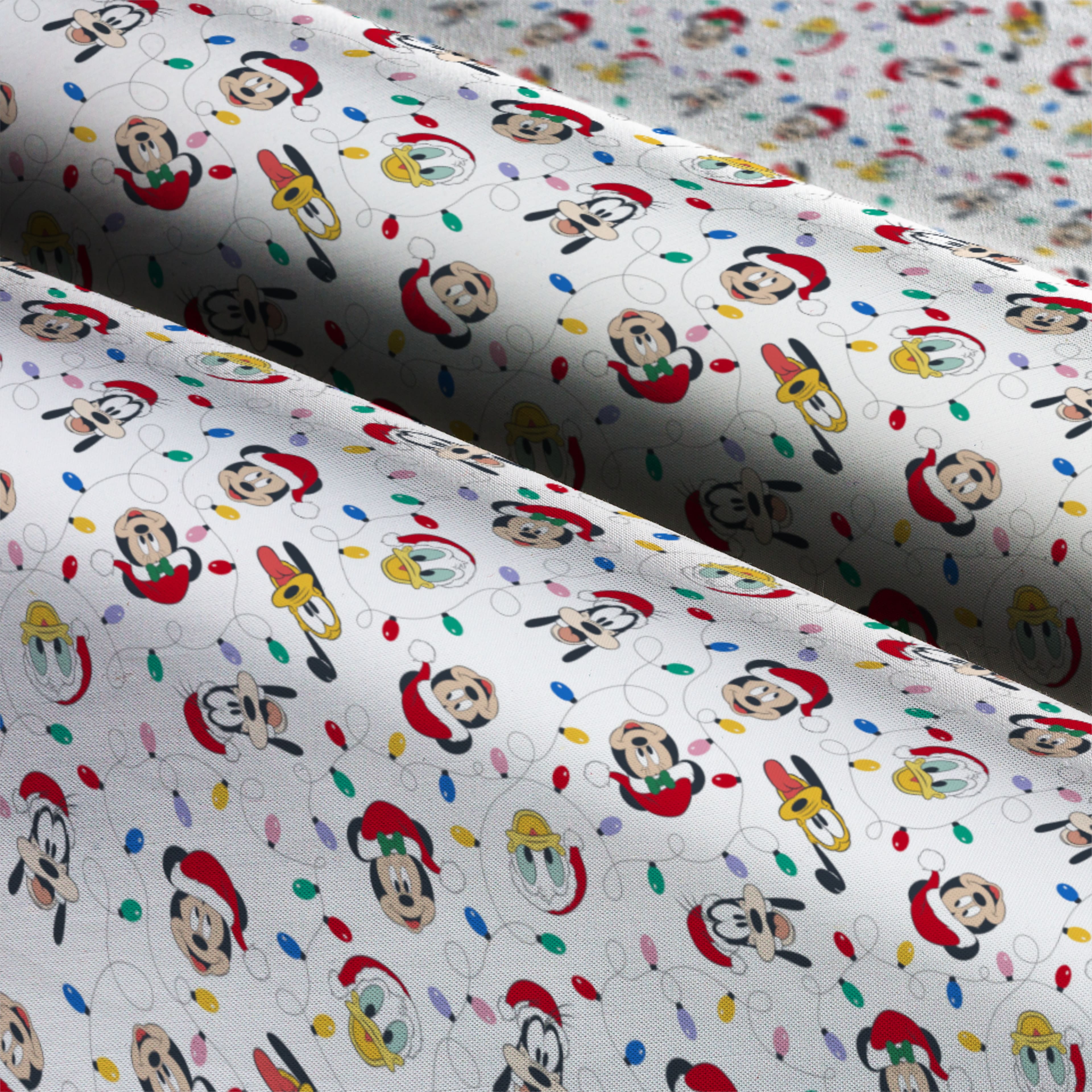 Disney&#xAE; Mickey &#x26; Friends Christmas Lights Cotton Fabric