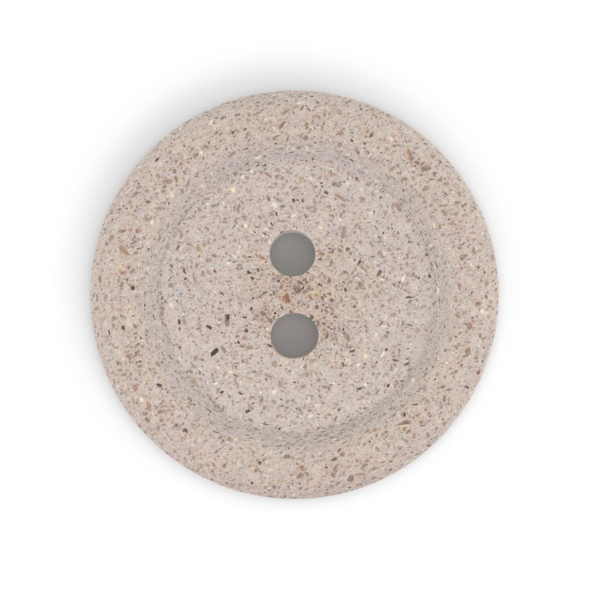 Dritz® 34mm Beige-Camel Recycled Macadamia Round Button, 3 ct.