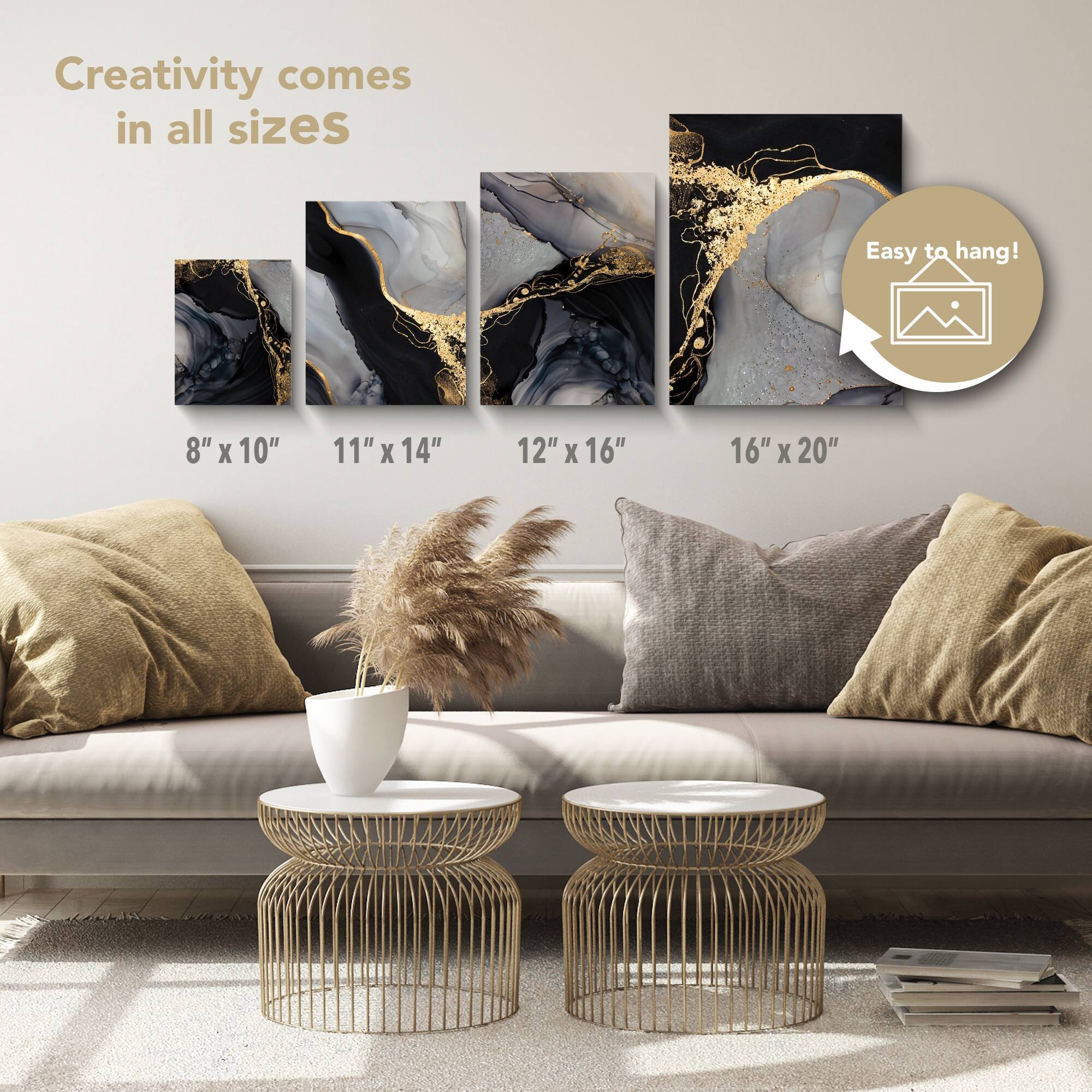 ArtSkills&#xAE; 2 Pack Black Stretched Canvases