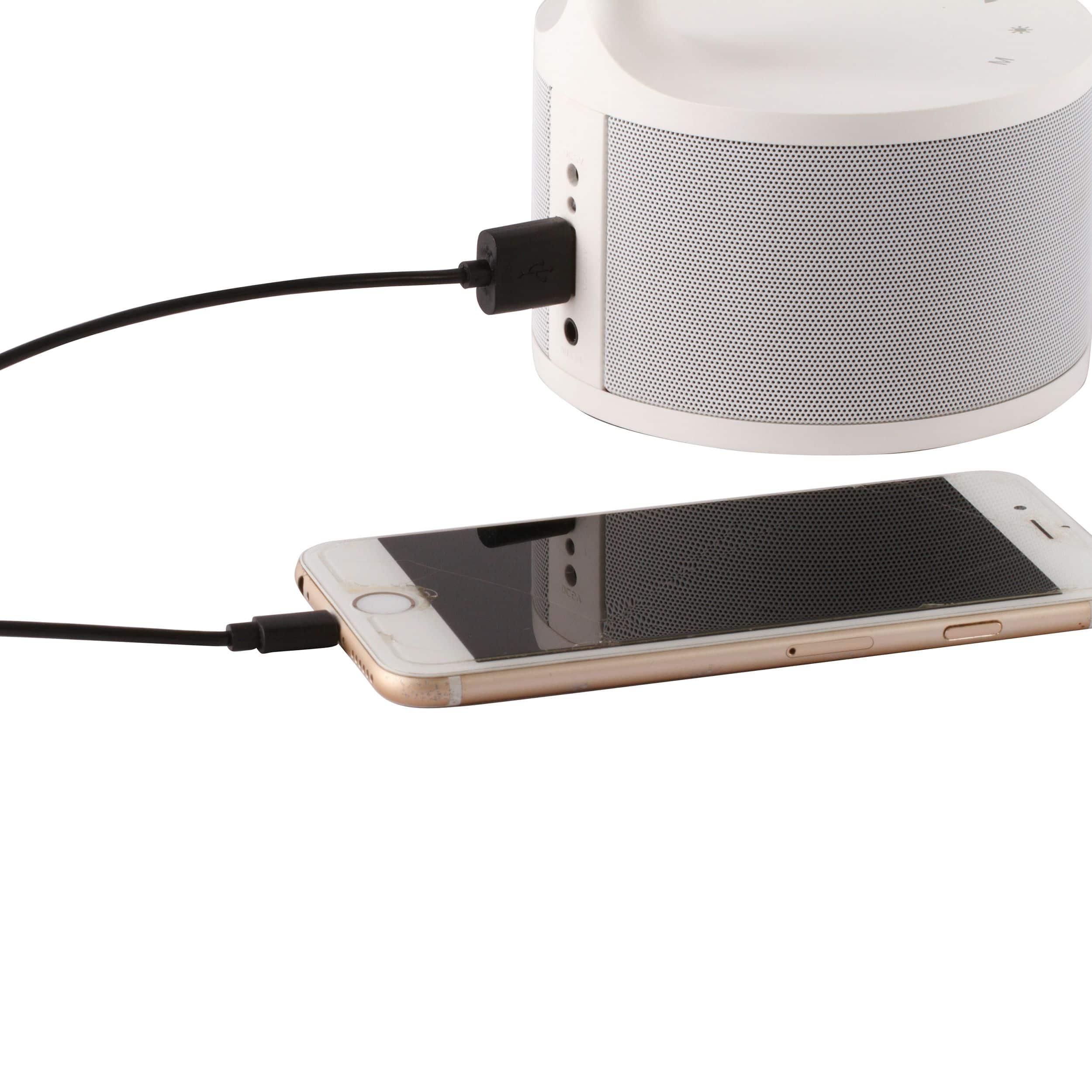 OttLite 21&#x22; Dual Shade LED Lamp with Bluetooth Speaker &#x26; USB
