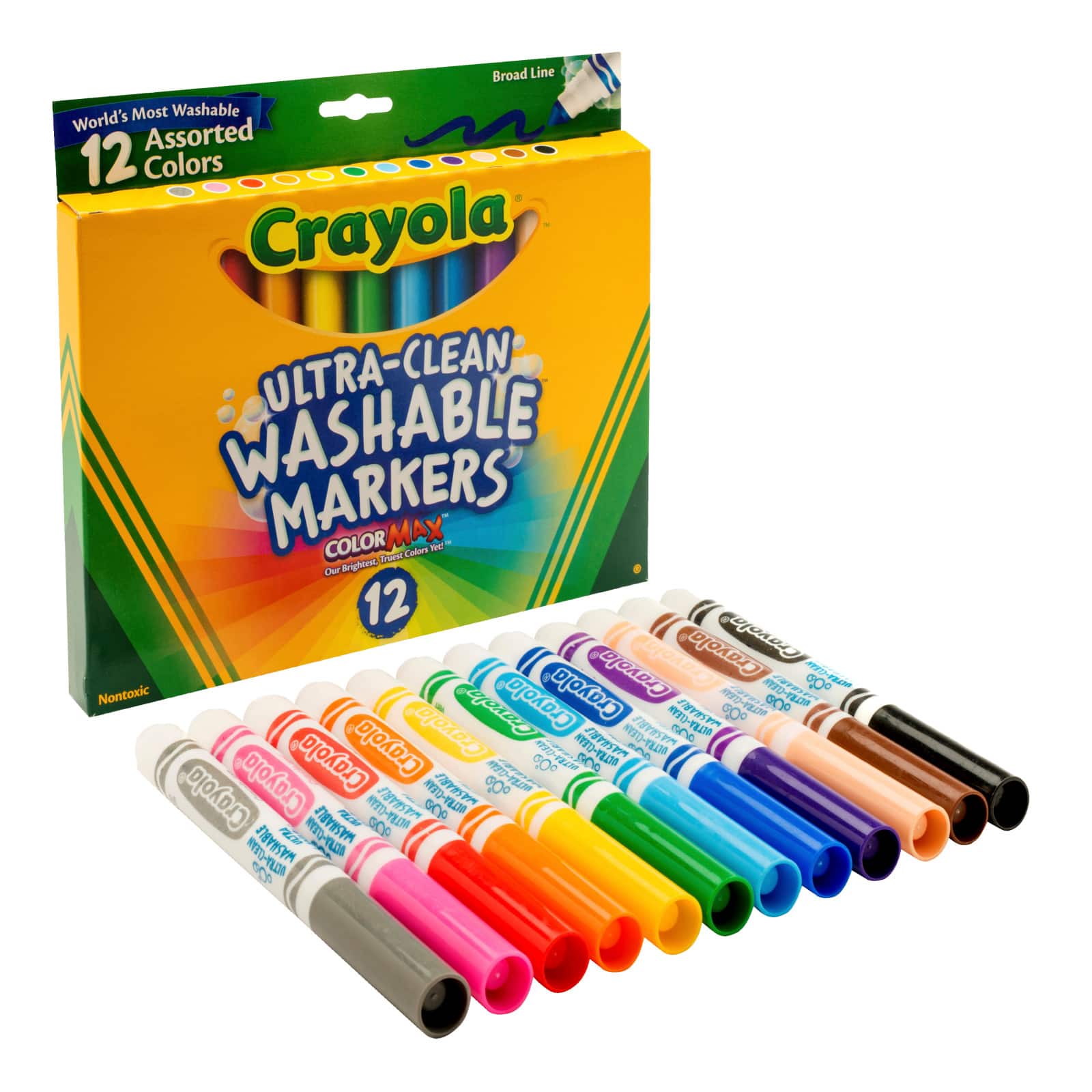 Crayola® Washable™ 12 Color Broad Line Marker Set