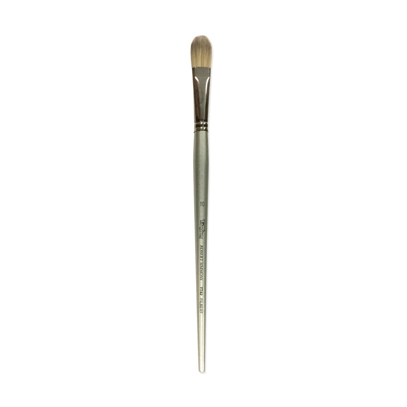 Robert Simmons Titanium Synthetic Long Handle Filbert Brush