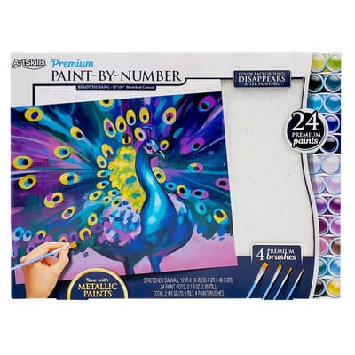 ArtSkills® Premium Peacock Paint-by-Number Kit | Michaels