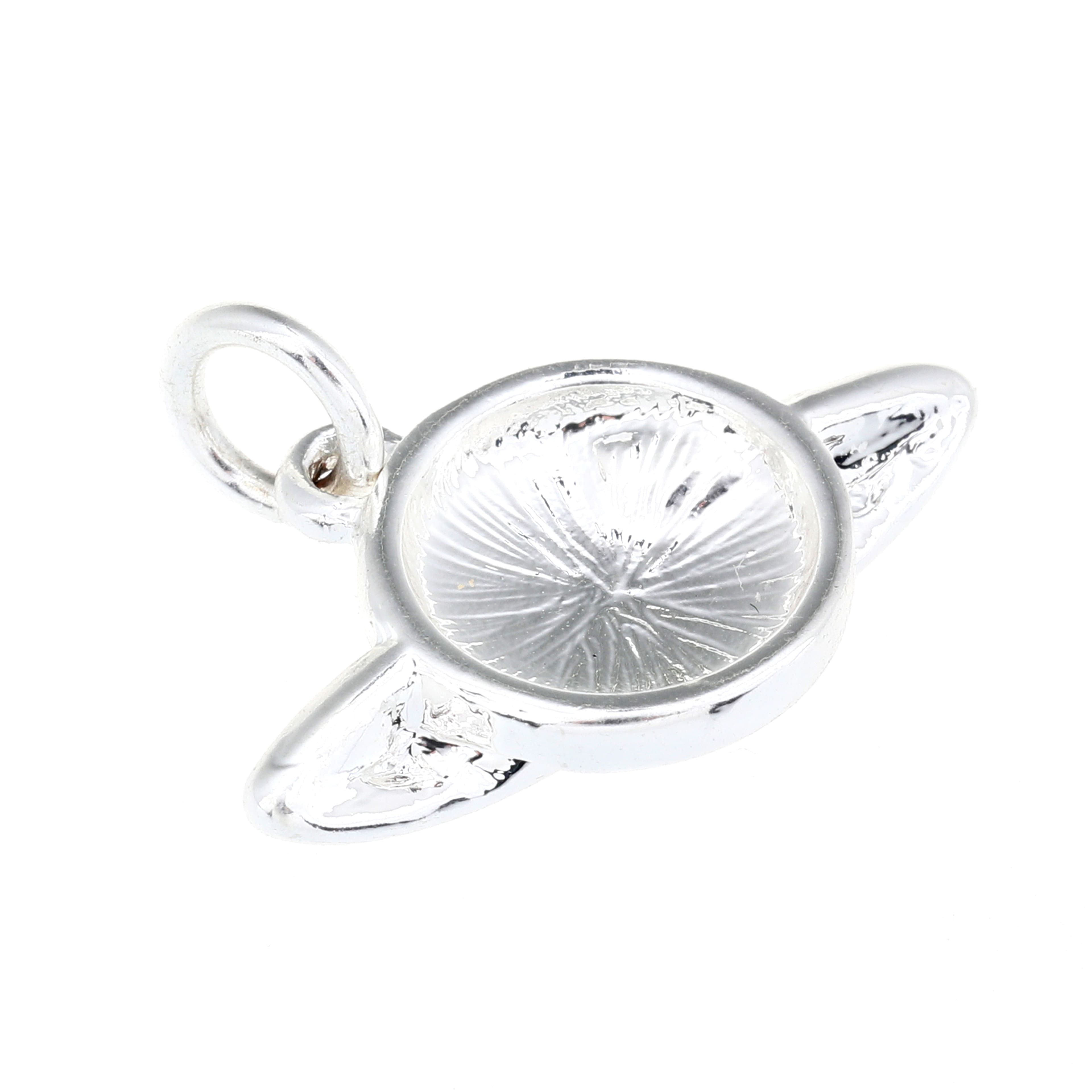 12 Pack: Silver Plated Planet Charm by Bead Landing™